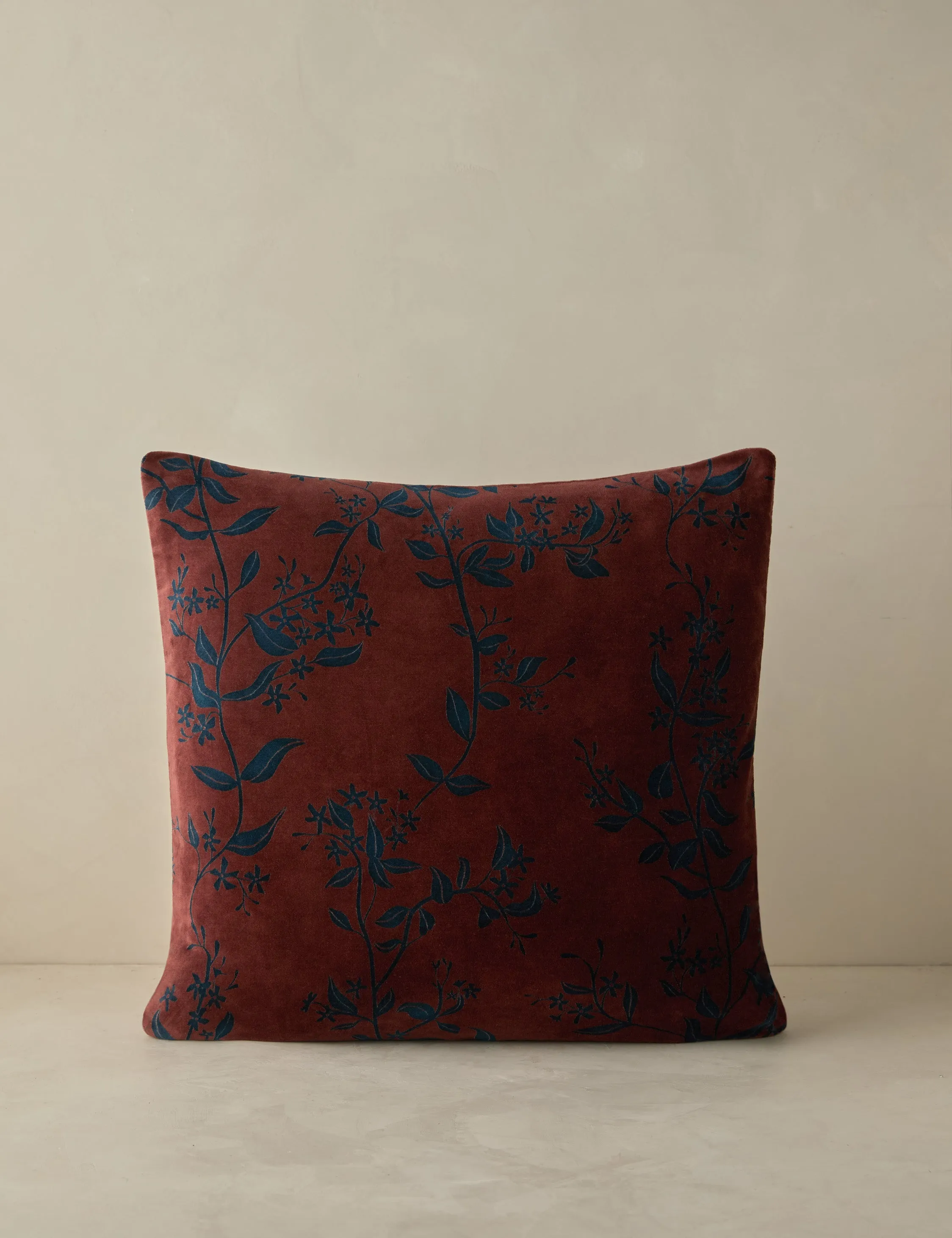 Carmine Velvet Pillow Lulu and Georgia