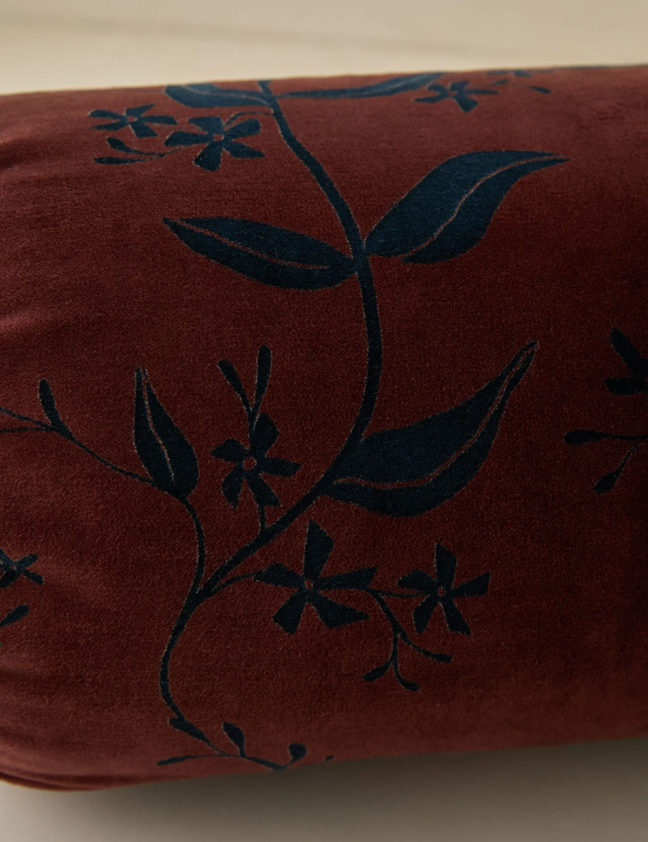 Carmine Velvet Pillow Lulu and Georgia