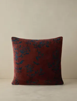 Carmine Velvet Pillow Lulu and Georgia