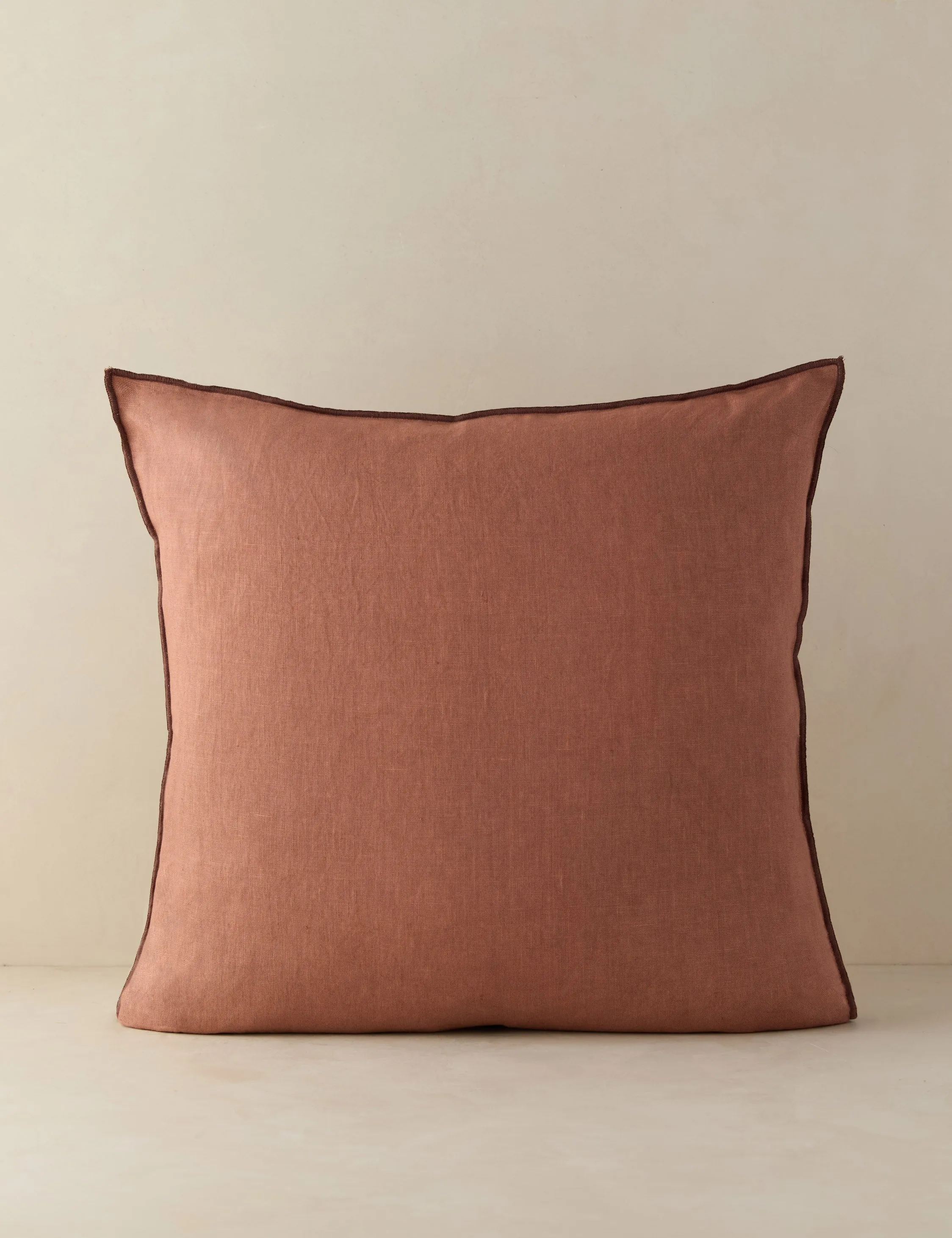 Carys Contrast Linen Pillow Lulu and Georgia