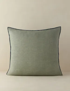 Carys Contrast Linen Pillow Lulu and Georgia