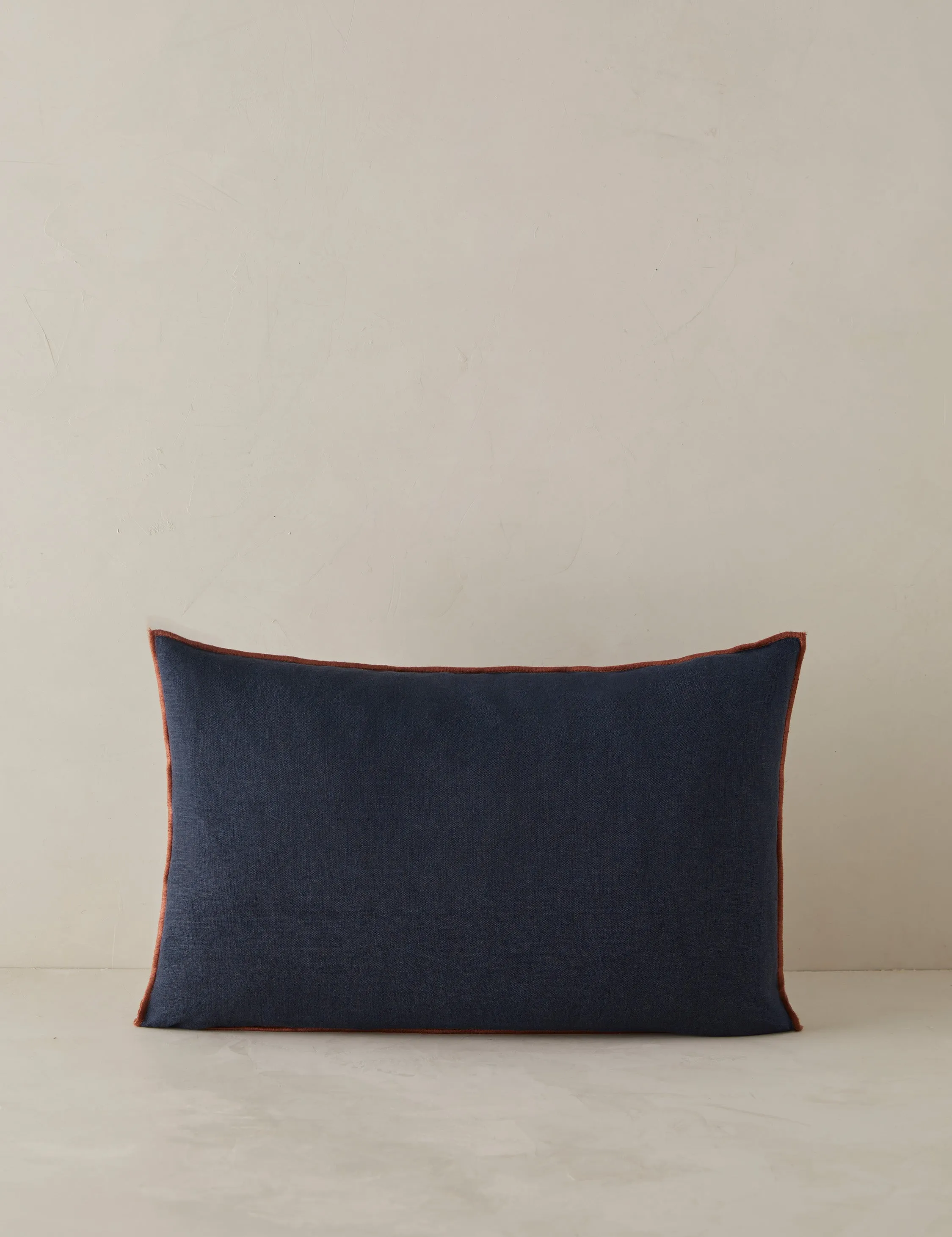 Carys Contrast Linen Pillow Lulu and Georgia