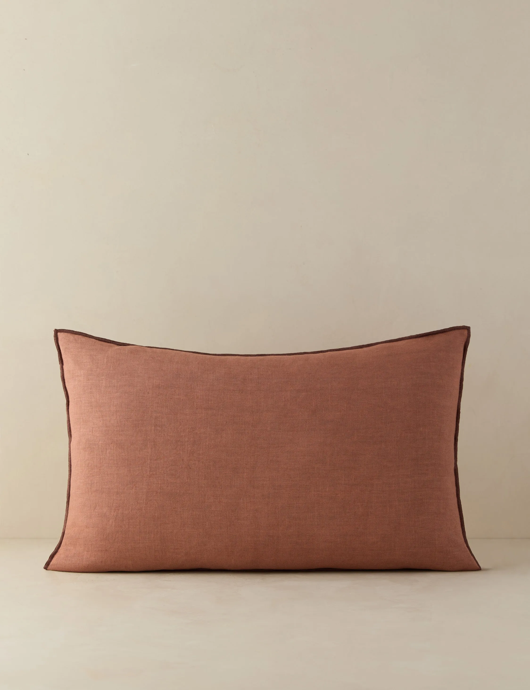 Carys Contrast Linen Pillow Lulu and Georgia