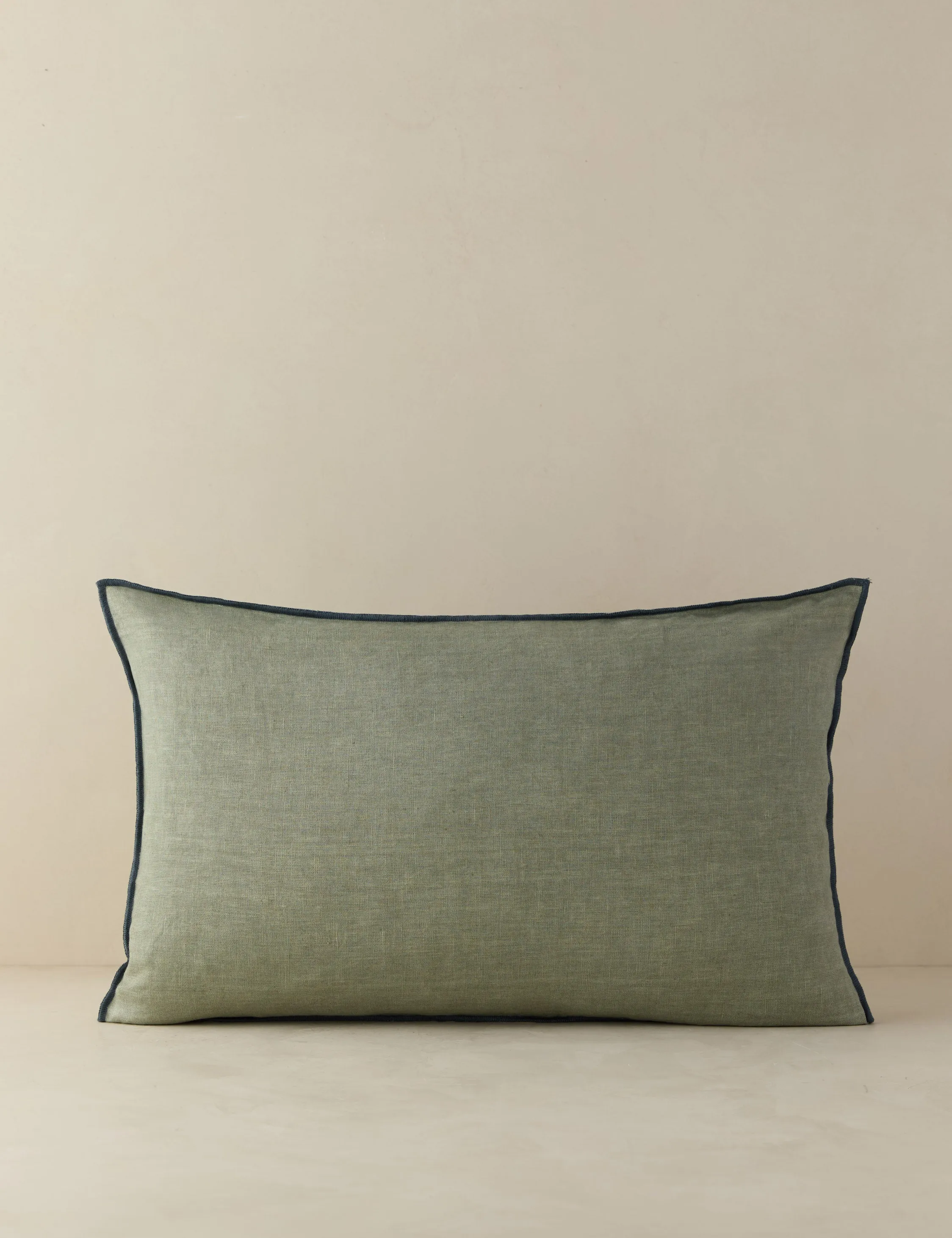 Carys Contrast Linen Pillow Lulu and Georgia