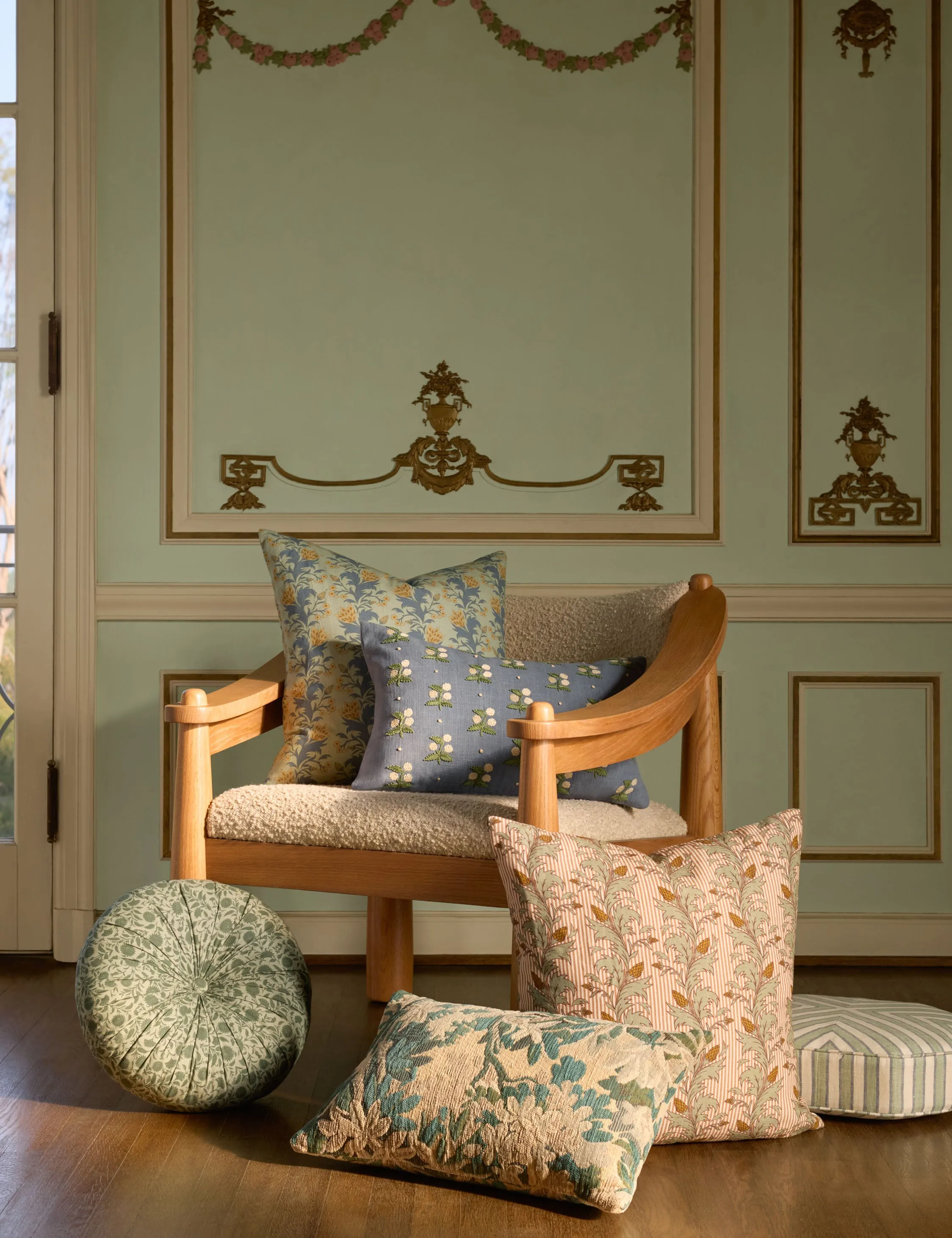 Catesby Linen Cotton Pillow Lulu and Georgia