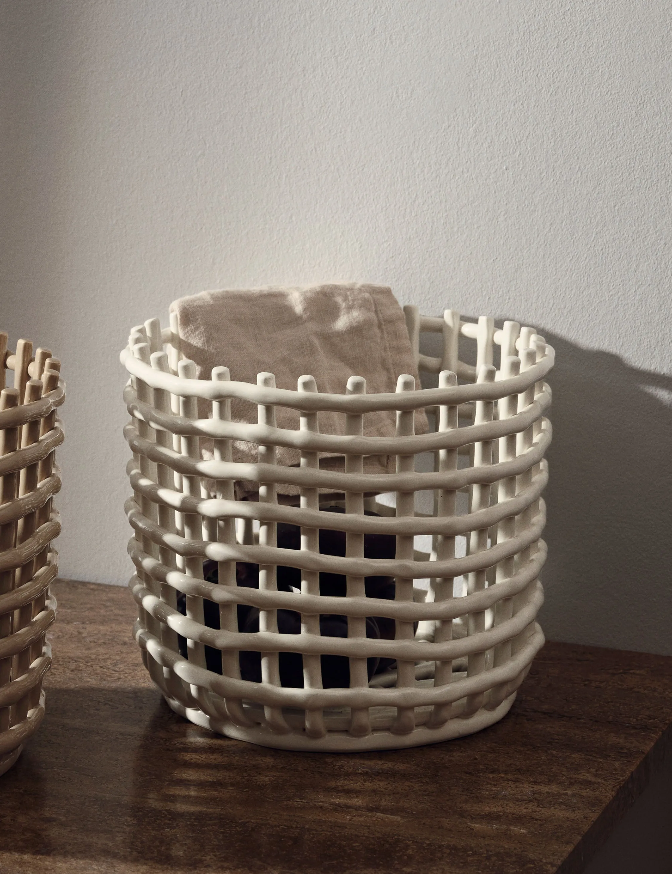 Ceramic Basket by Ferm Living Lulu and Georgia