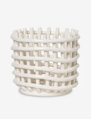 Ceramic Basket by Ferm Living Lulu and Georgia