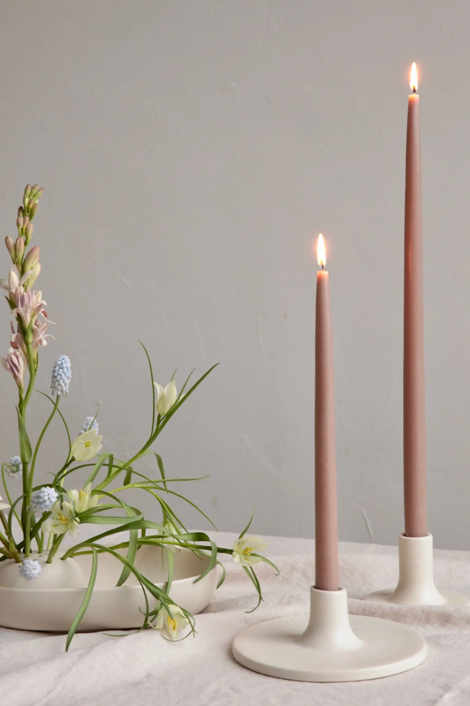 Ceramic Taper Candle Holder Lulu and Georgia