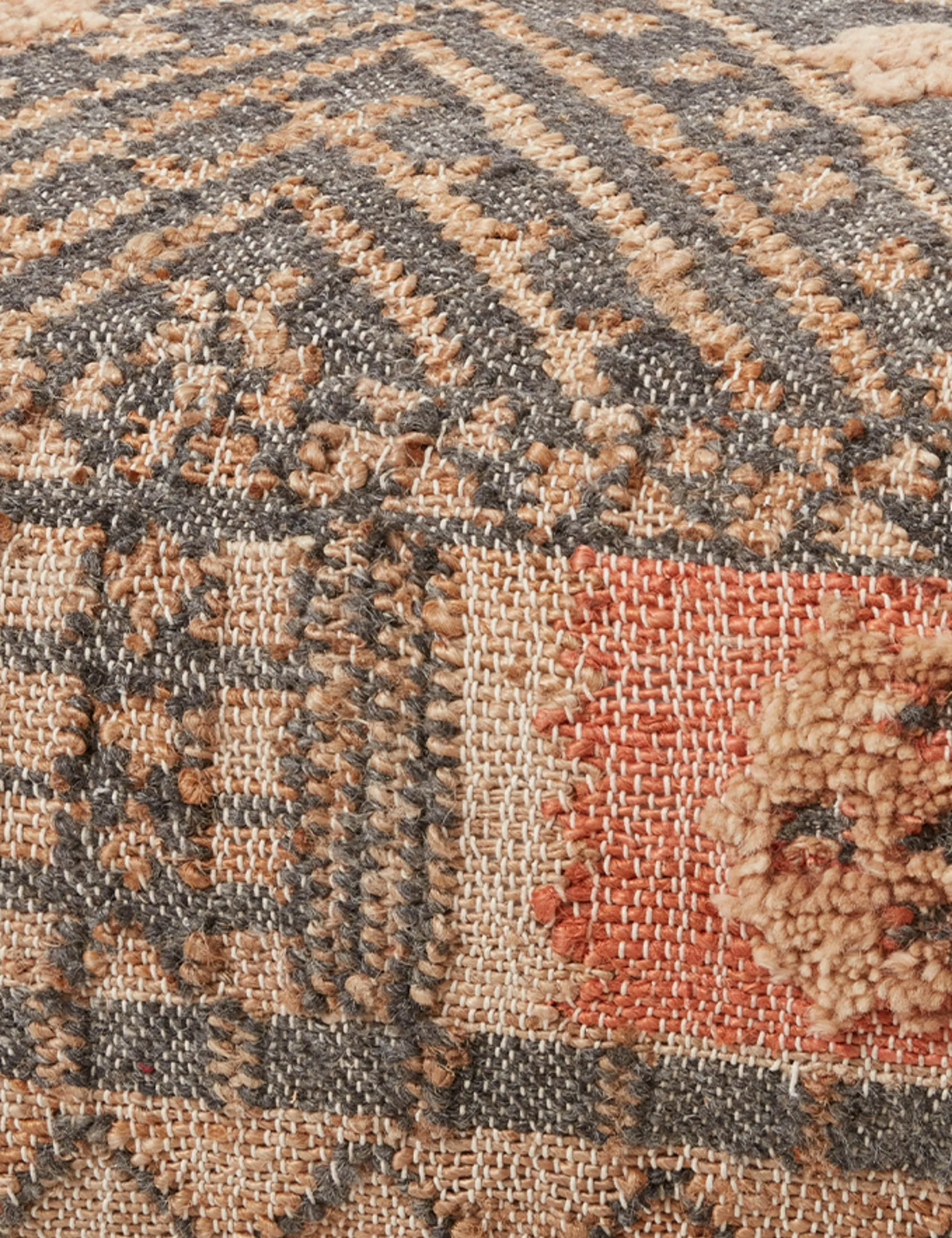 Chambers Pouf, Charcoal Lulu and Georgia