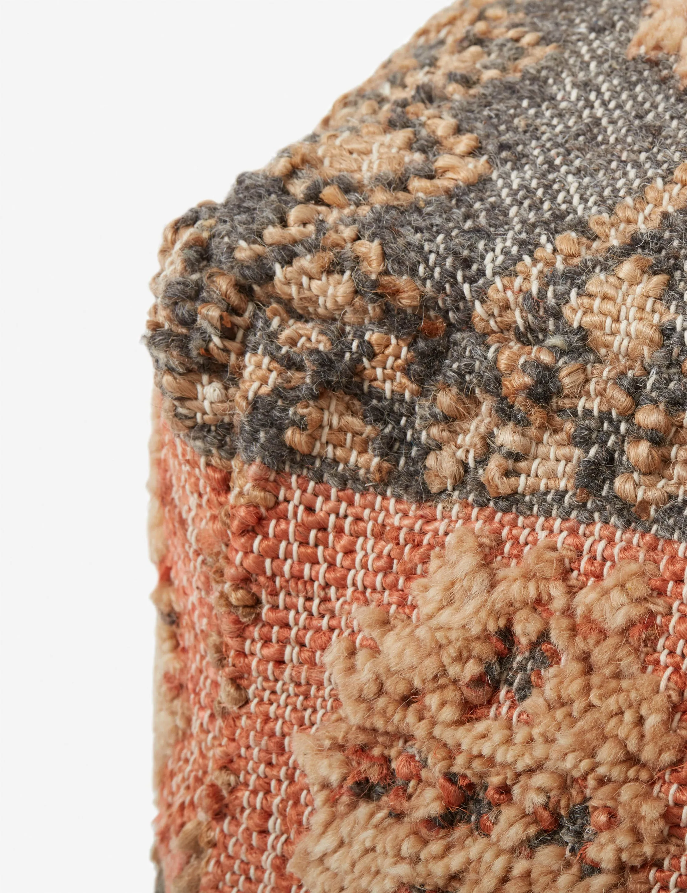 Chambers Pouf, Charcoal Lulu and Georgia