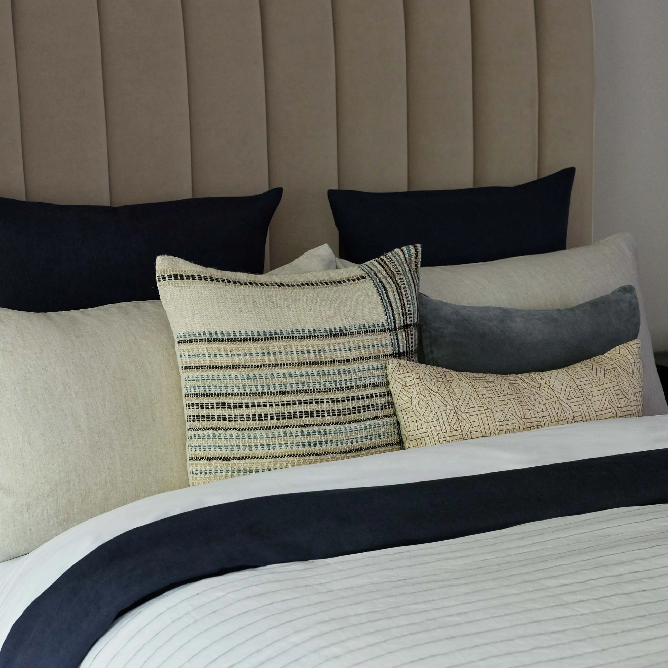 Charlotte Velvet Lumbar Pillow Lulu and Georgia