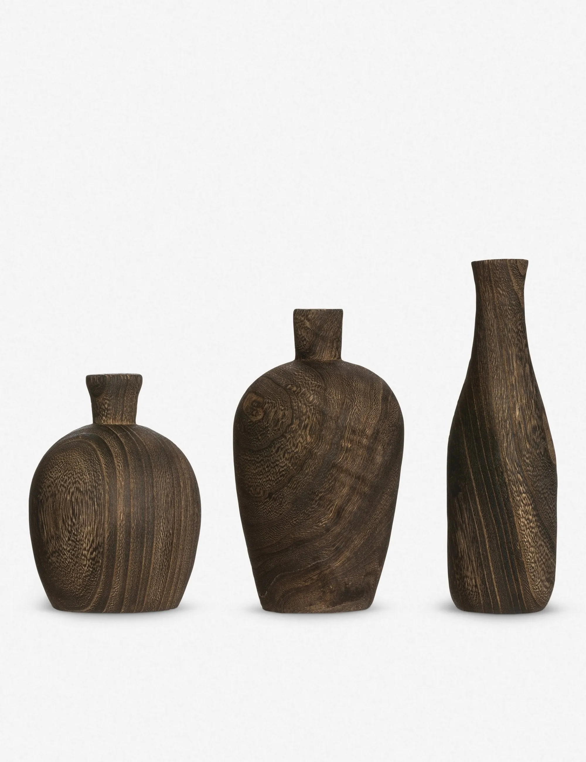 Charlynn Wood Vases (Set of 3) Lulu and Georgia