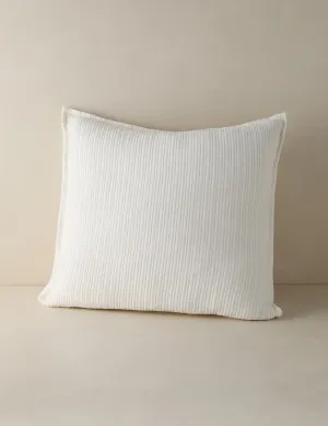 Chatham Cotton Matelasse Euro Sham by Pom Pom at Home Lulu and Georgia