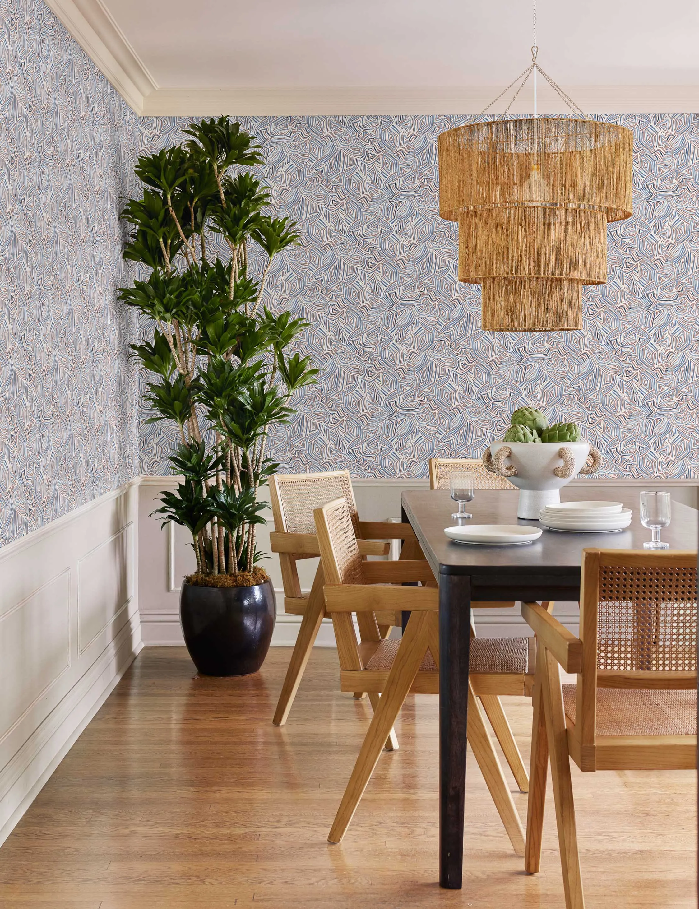 Chavette Chandelier, Natural Lulu and Georgia