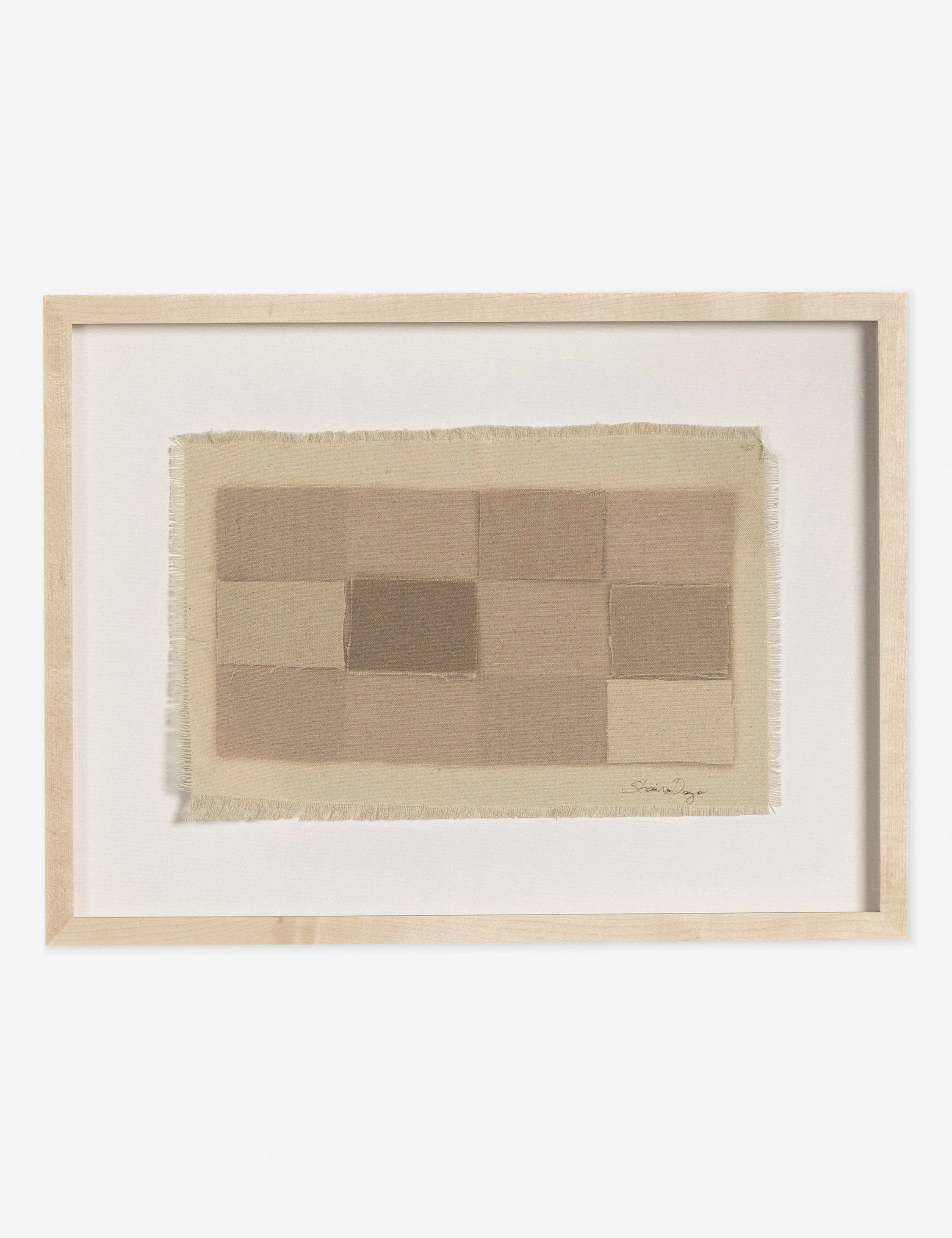 Checkered Earth Tones Wall Art by Shaina Page Lulu and Georgia