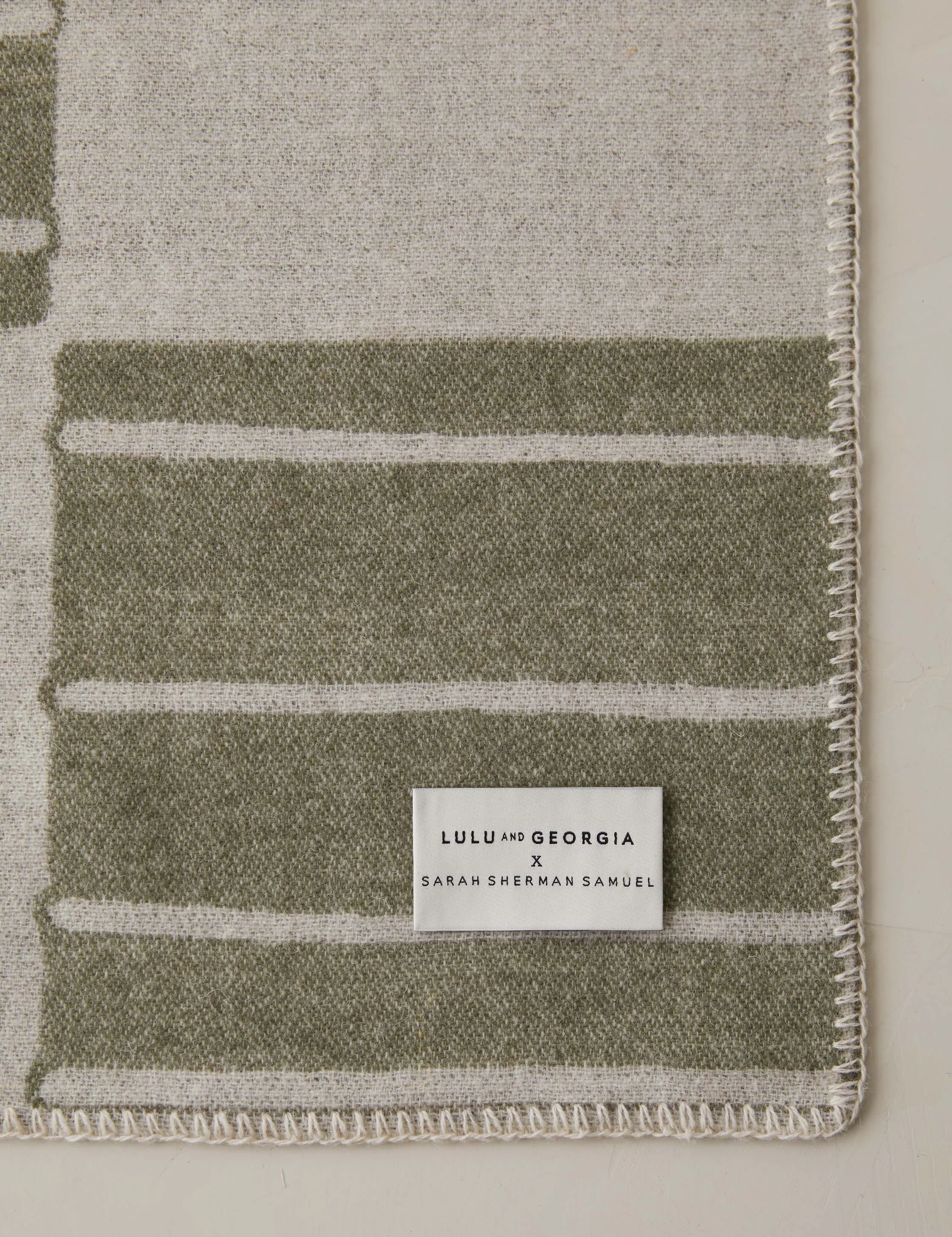 Checkered Reversible Wool Throw by Sarah Sherman Samuel Lulu and Georgia