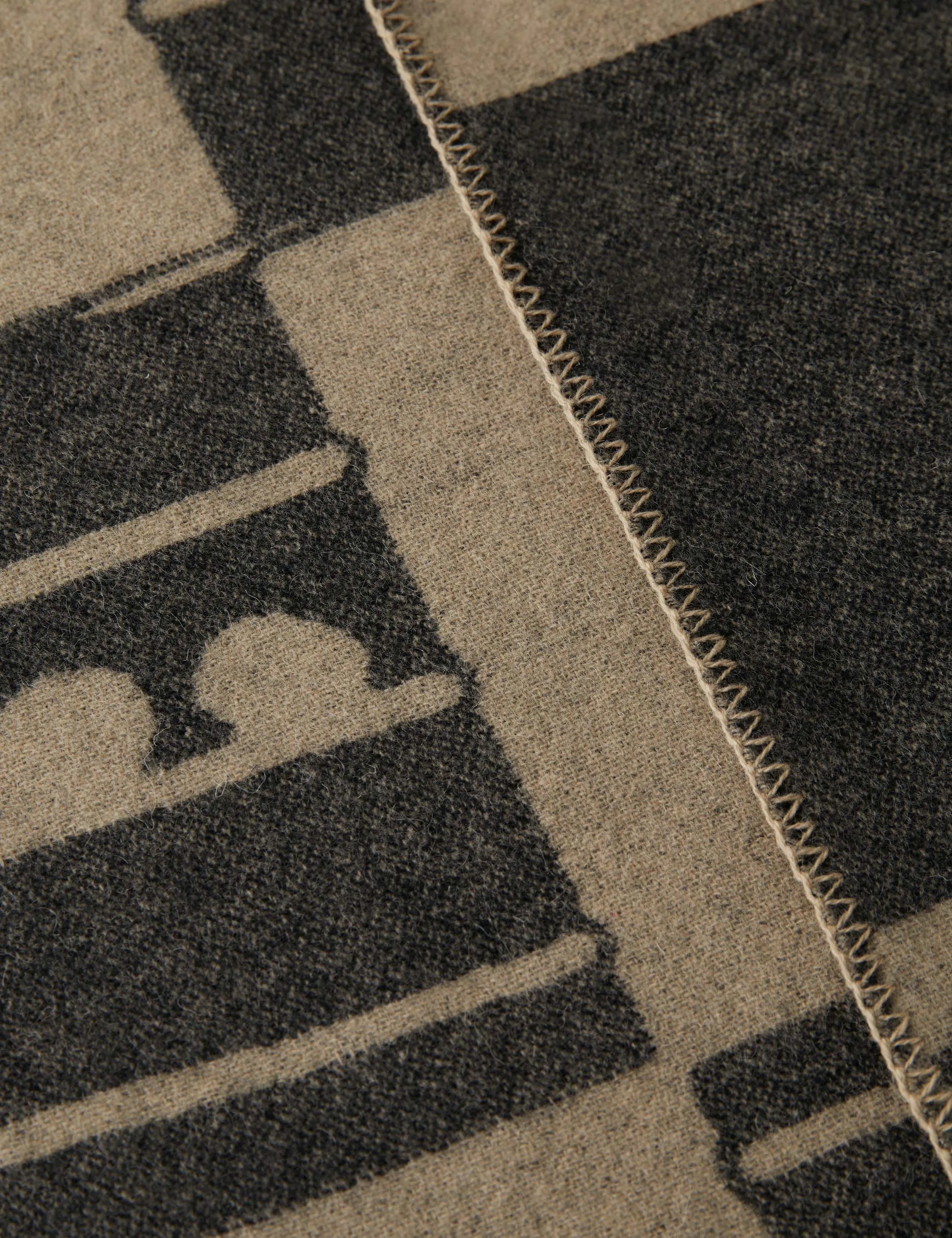Checkered Reversible Wool Throw by Sarah Sherman Samuel Lulu and Georgia