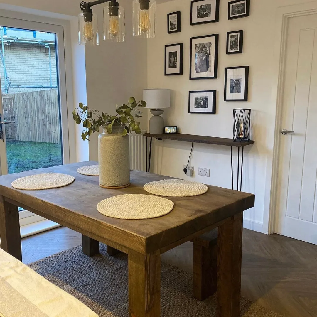 Chopwell Dining Table And Benches Funky Chunky