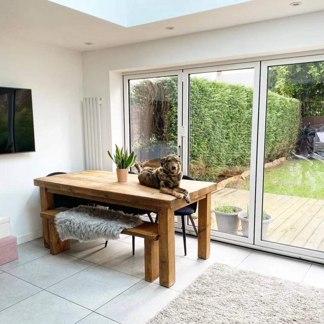 Chopwell Dining Table And Benches Funky Chunky