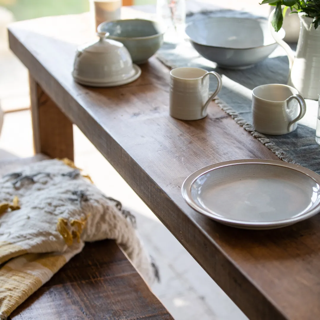 Chopwell Dining Table And Benches Funky Chunky
