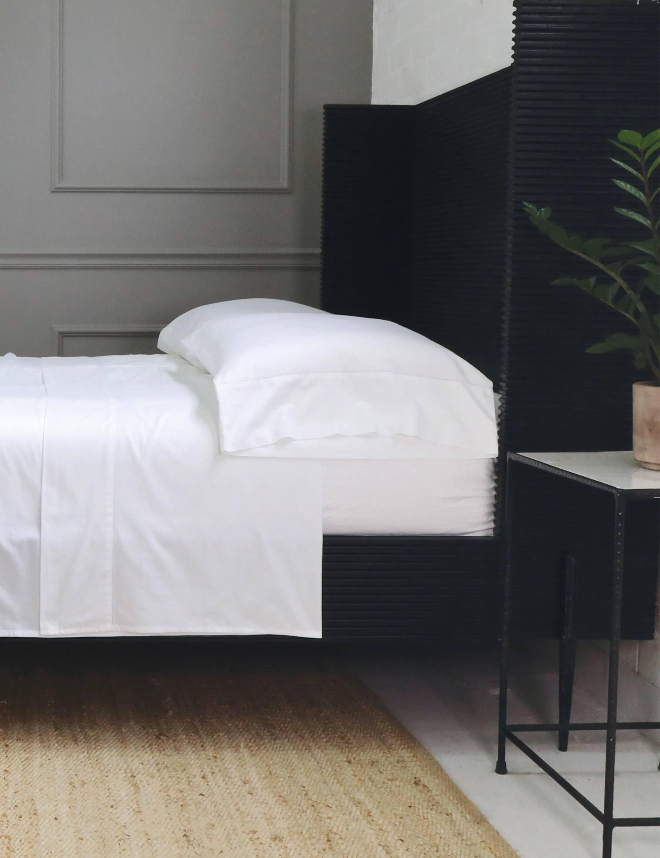 Classico Hemstitch Cotton Sateen Sheet Set by Pom Pom at Home Lulu and Georgia