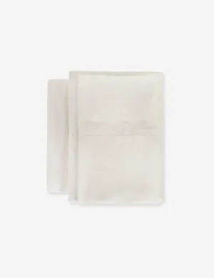 Classico Hemstitch Cotton Sateen Sheet Set by Pom Pom at Home Lulu and Georgia
