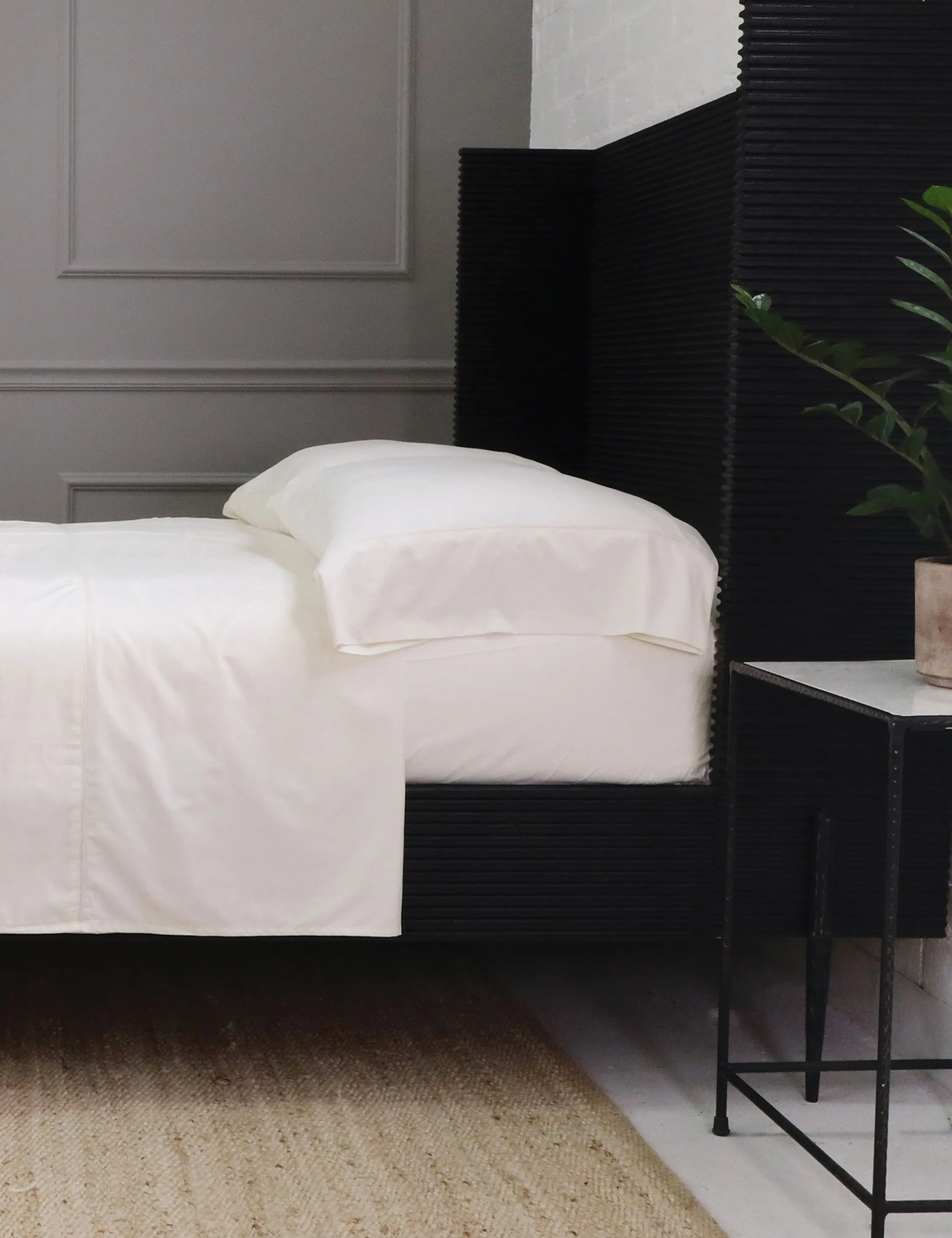 Classico Hemstitch Cotton Sateen Sheet Set by Pom Pom at Home Lulu and Georgia