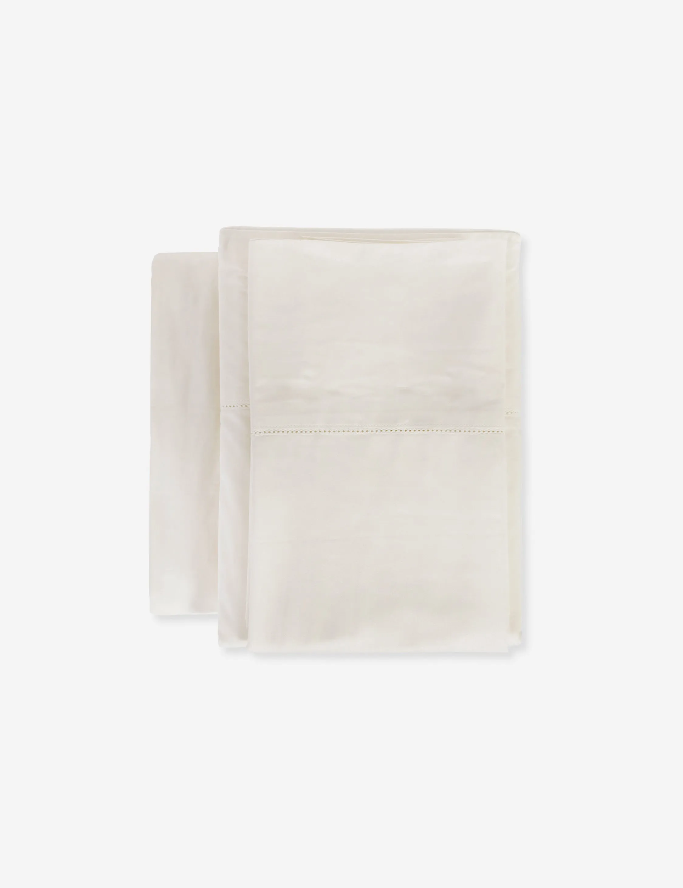 Classico Hemstitch Cotton Sateen Sheet Set by Pom Pom at Home Lulu and Georgia