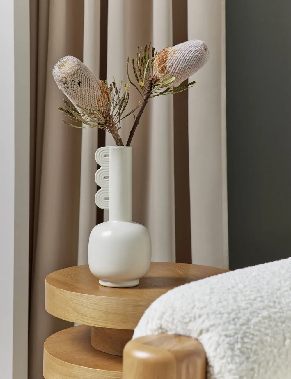 Clio Decorative Vase by Ferm Living Lulu and Georgia