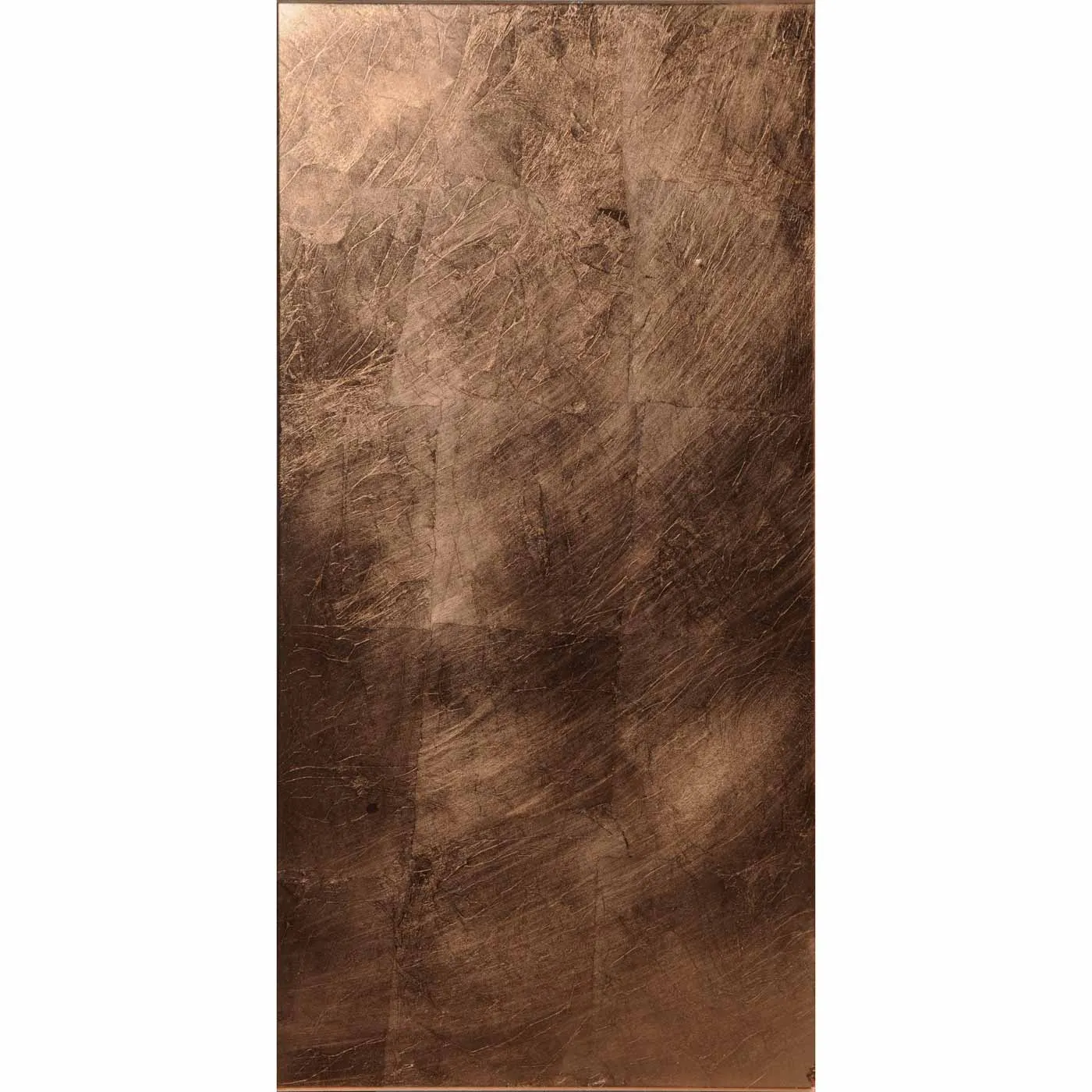 Copper Leaf Decorative Glass