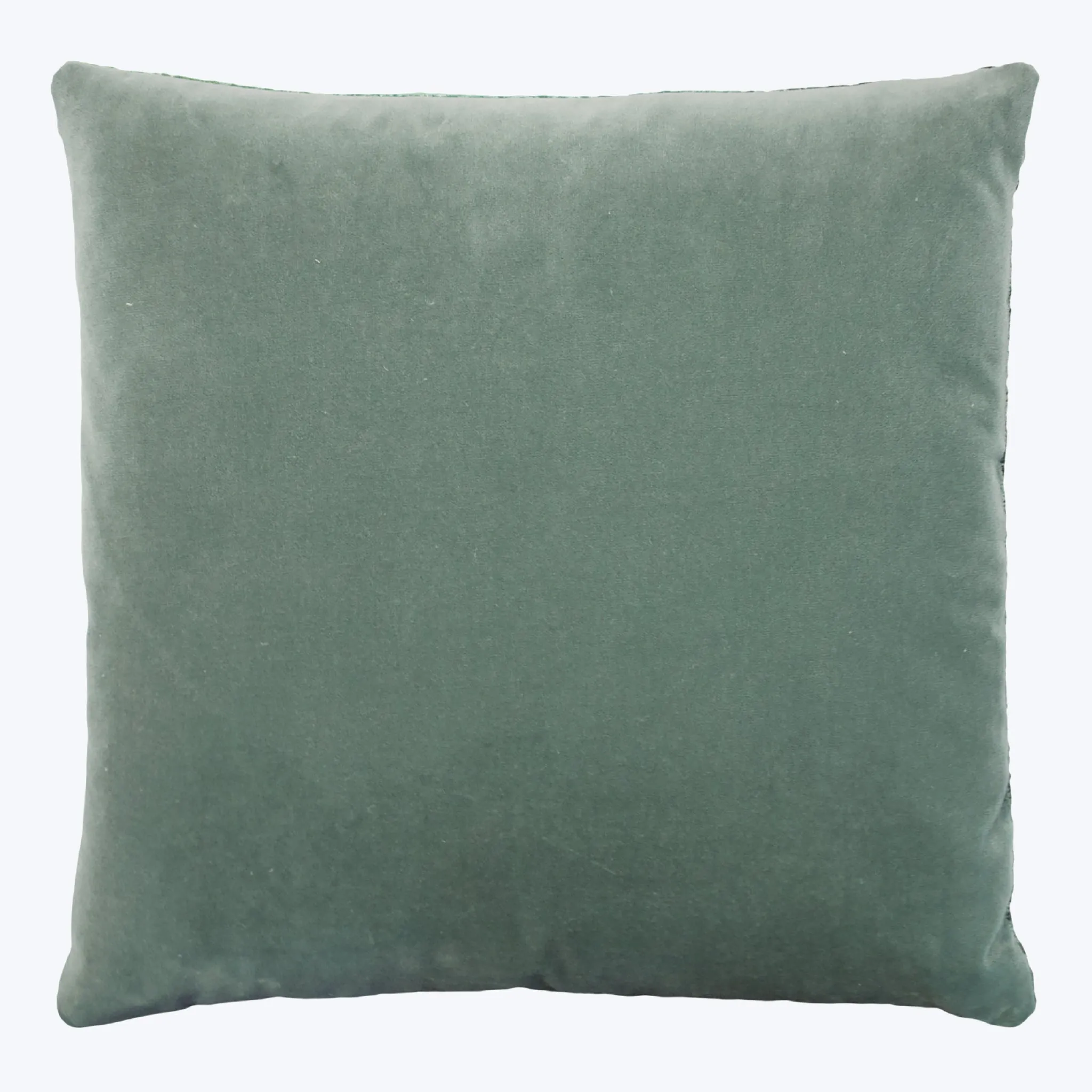 Coral Reef Velvet Pillow, Kelp