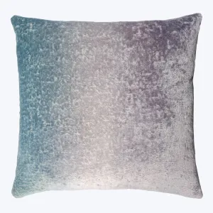 Coral Reef Velvet Pillow, Sharkskin