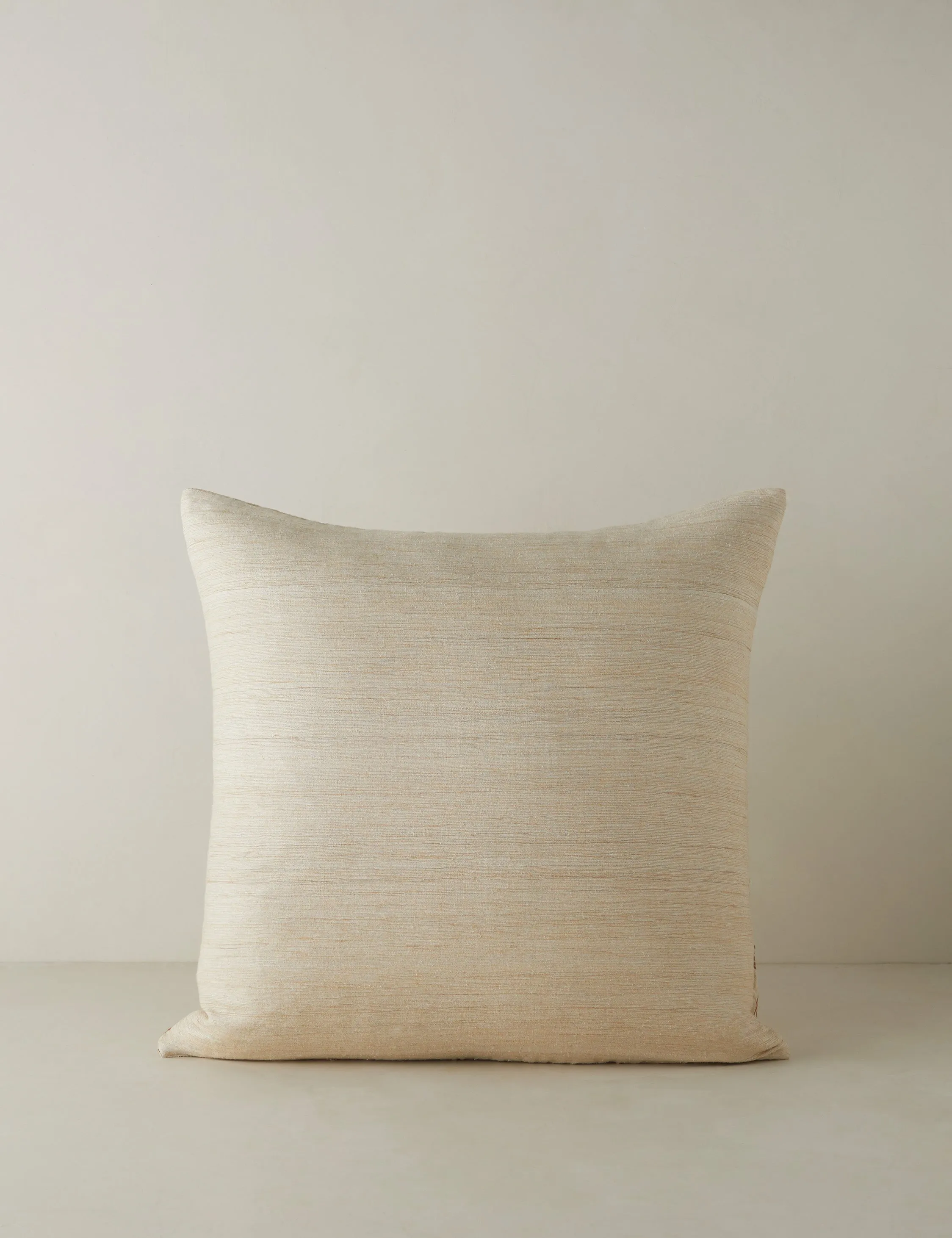 Crossmarks Silk Pillow by Élan Byrd Lulu and Georgia
