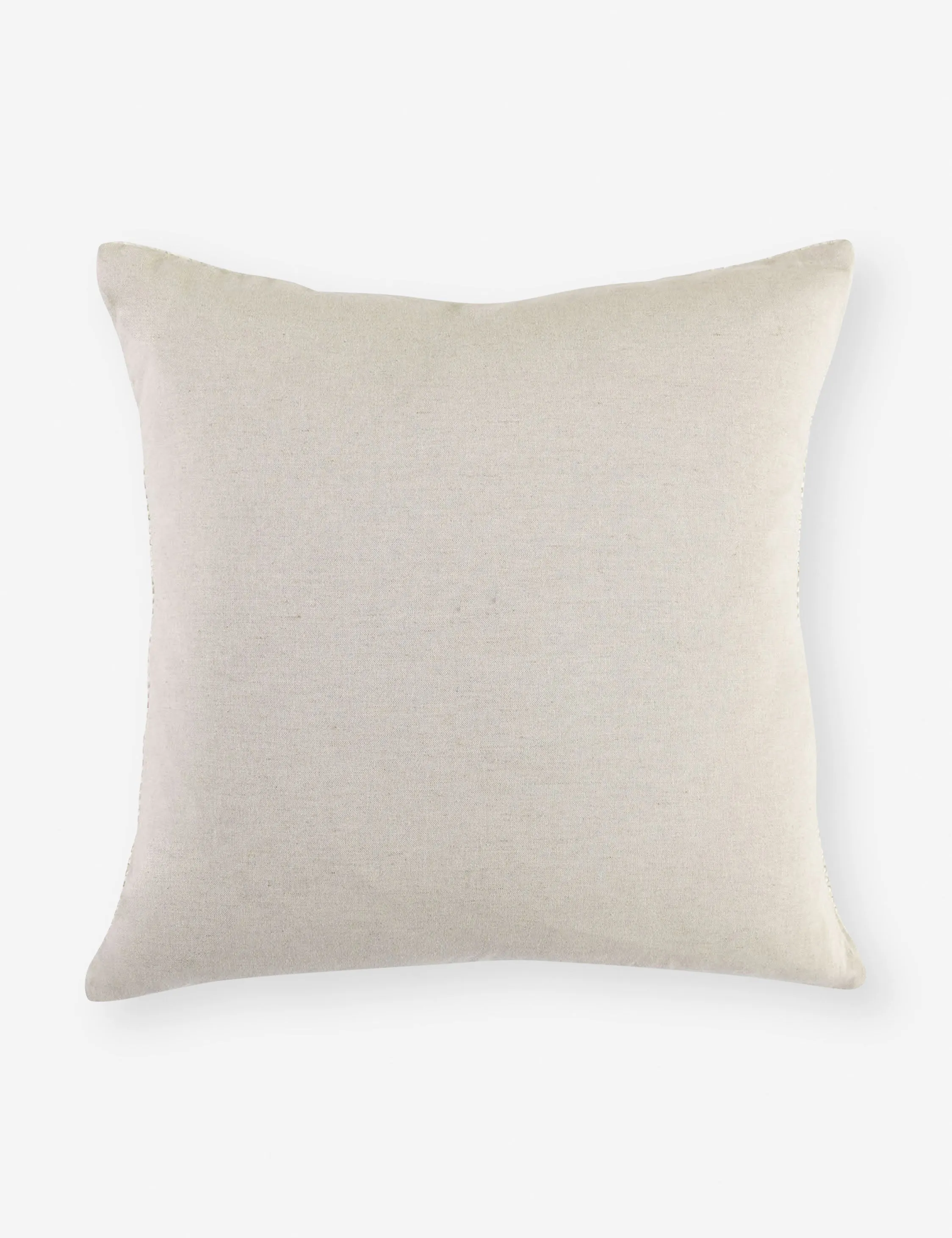 Dara Jute Pillow 22" x 22", Ivory Lulu and Georgia