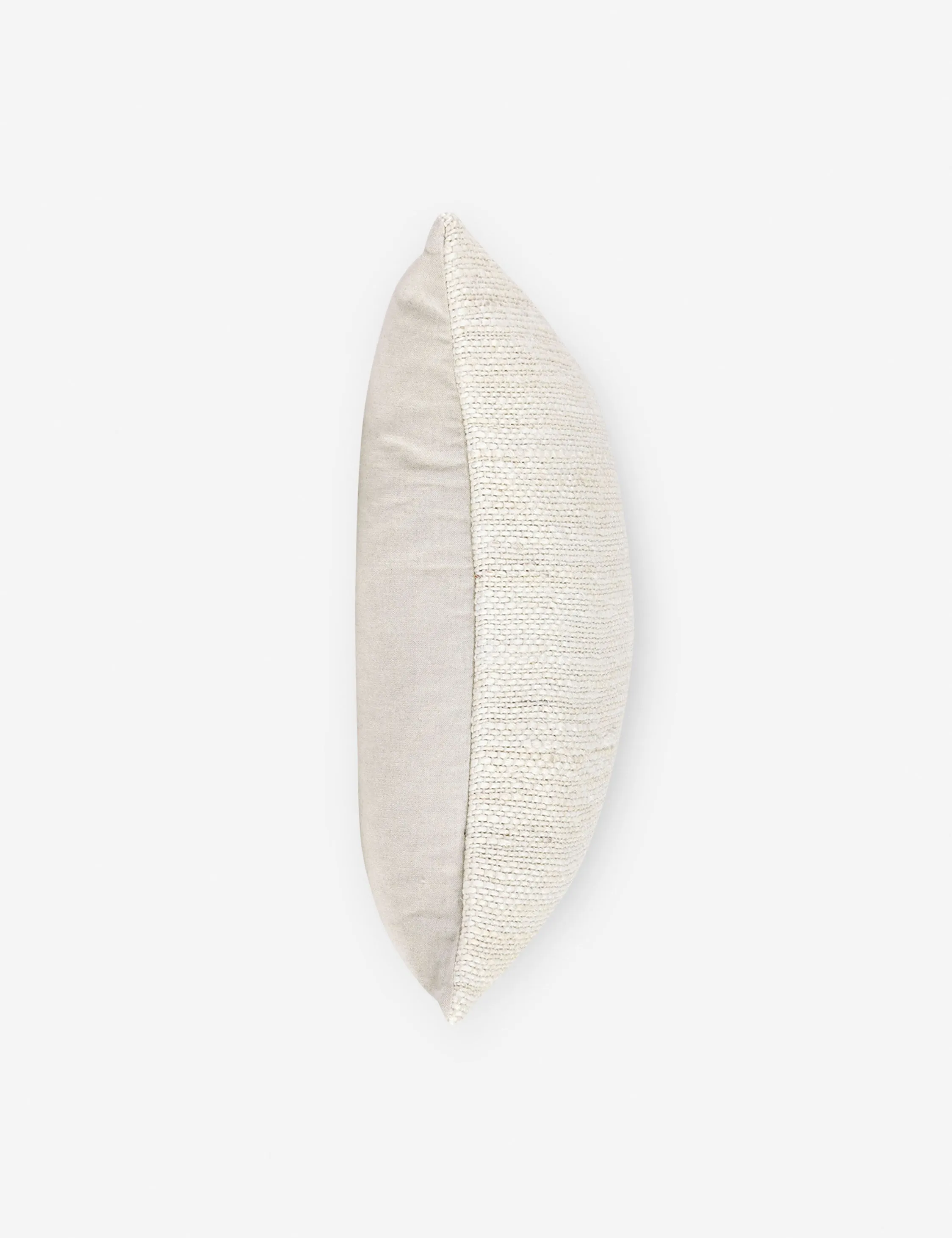 Dara Jute Pillow 22" x 22", Ivory Lulu and Georgia
