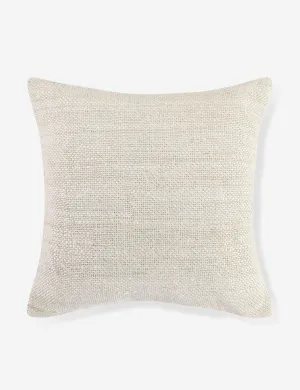 Dara Jute Pillow 22" x 22", Ivory Lulu and Georgia