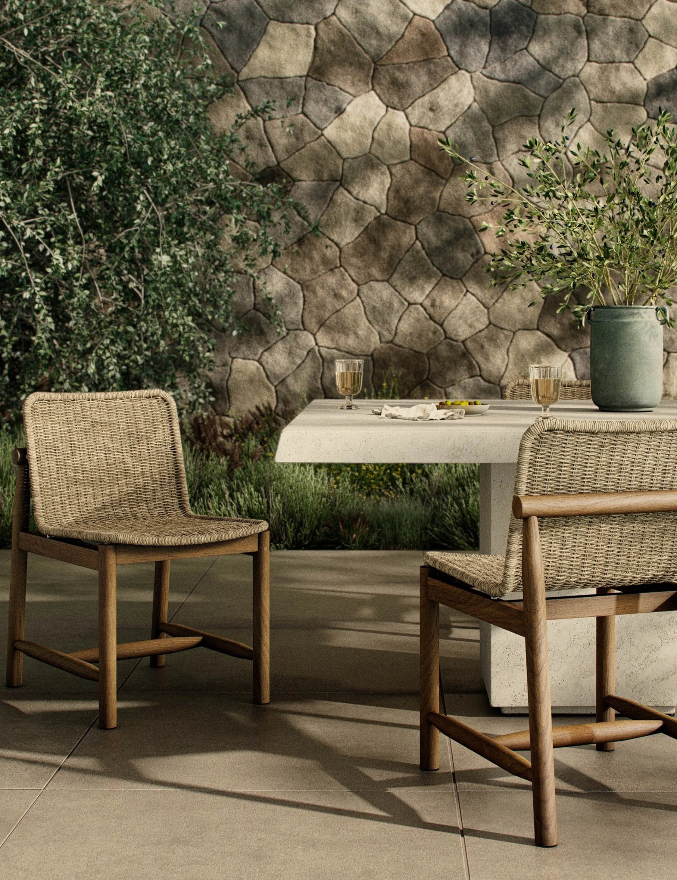 Dume Indoor / Outdoor Dining Chair by Amber Lewis x Four Hands Lulu and Georgia