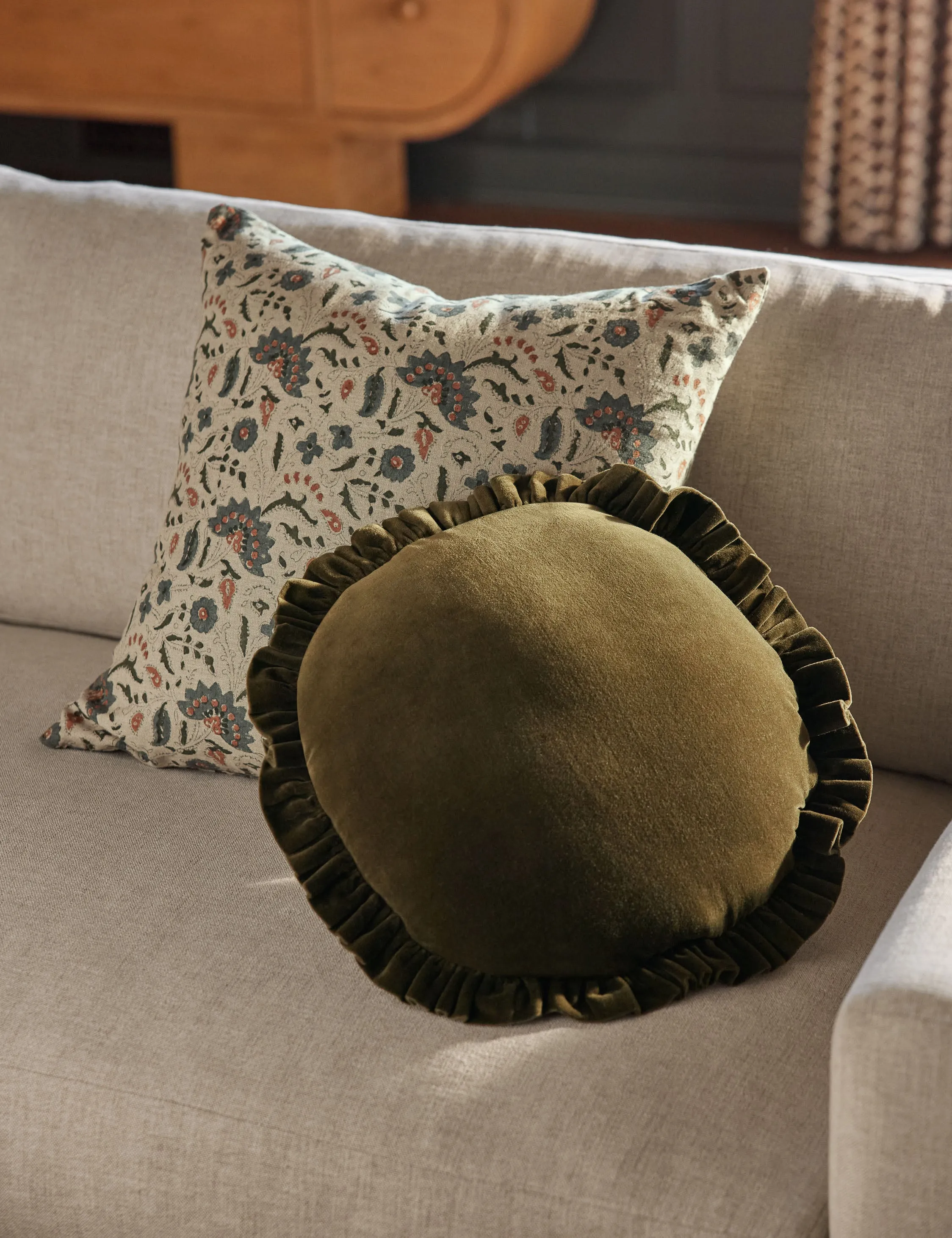 Eames Linen Pillow Lulu and Georgia
