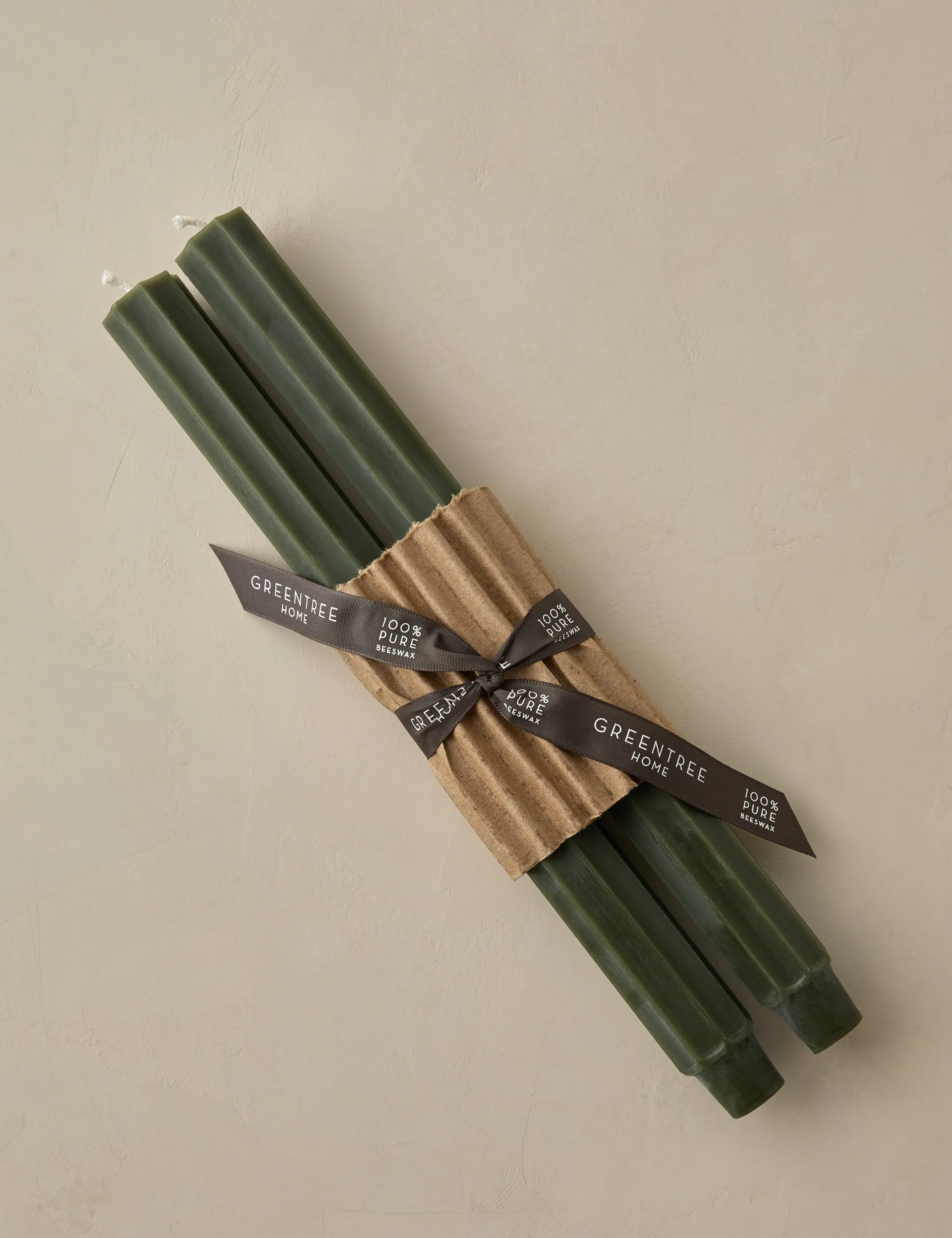 Fluted Church Taper (Set of 2) by Greentree Home Lulu and Georgia