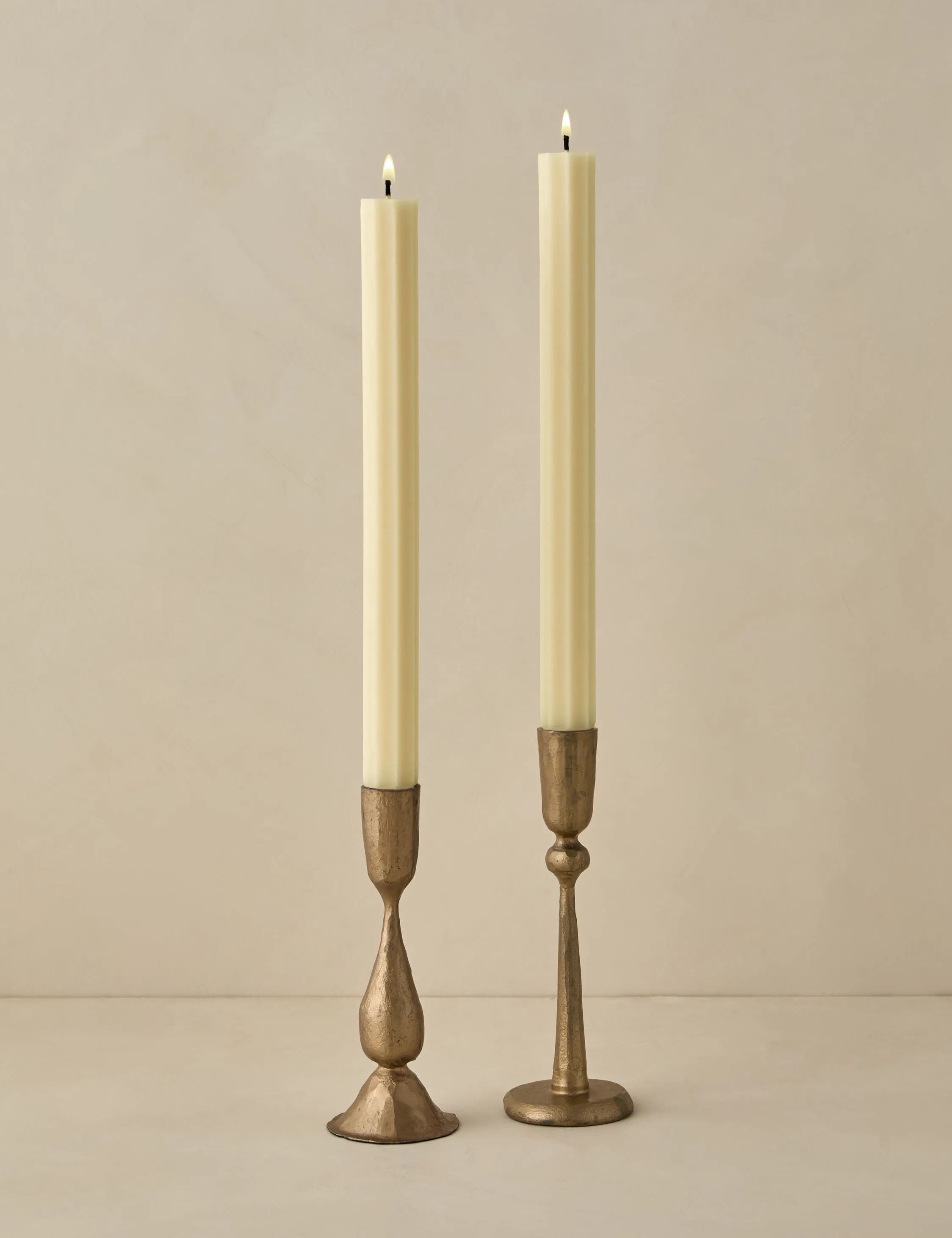 Fluted Church Taper (Set of 2) by Greentree Home Lulu and Georgia