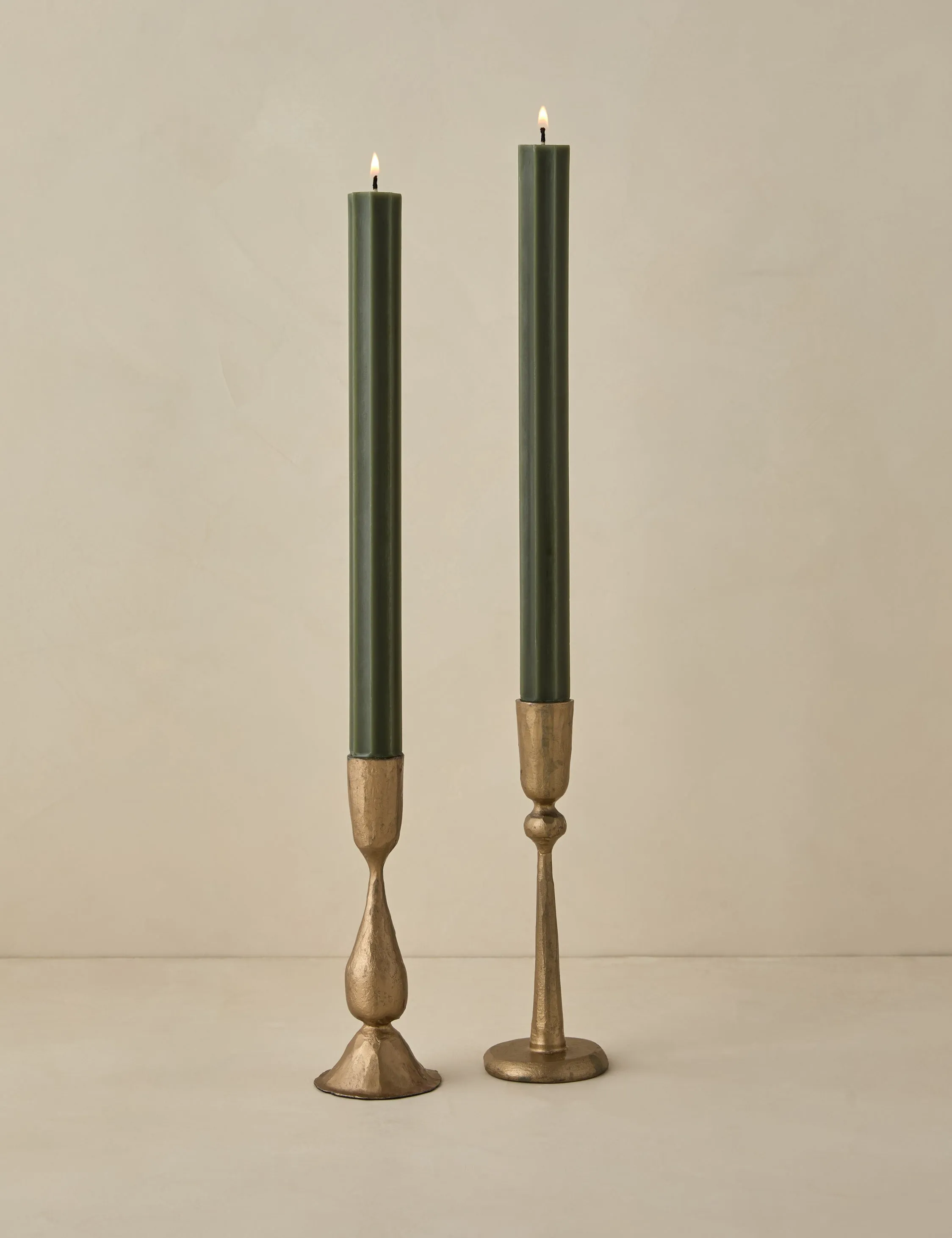 Fluted Church Taper (Set of 2) by Greentree Home Lulu and Georgia