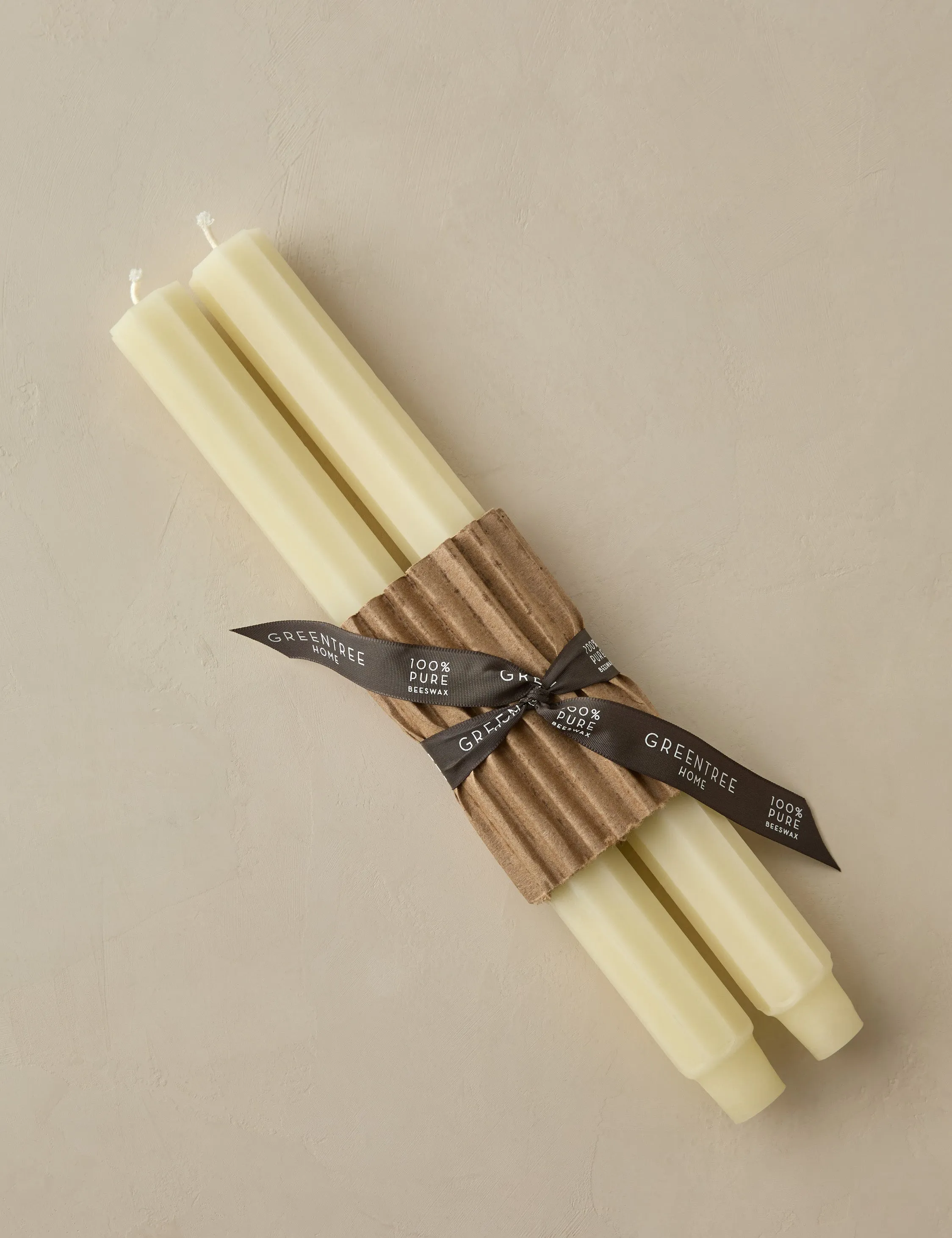 Fluted Church Taper (Set of 2) by Greentree Home Lulu and Georgia