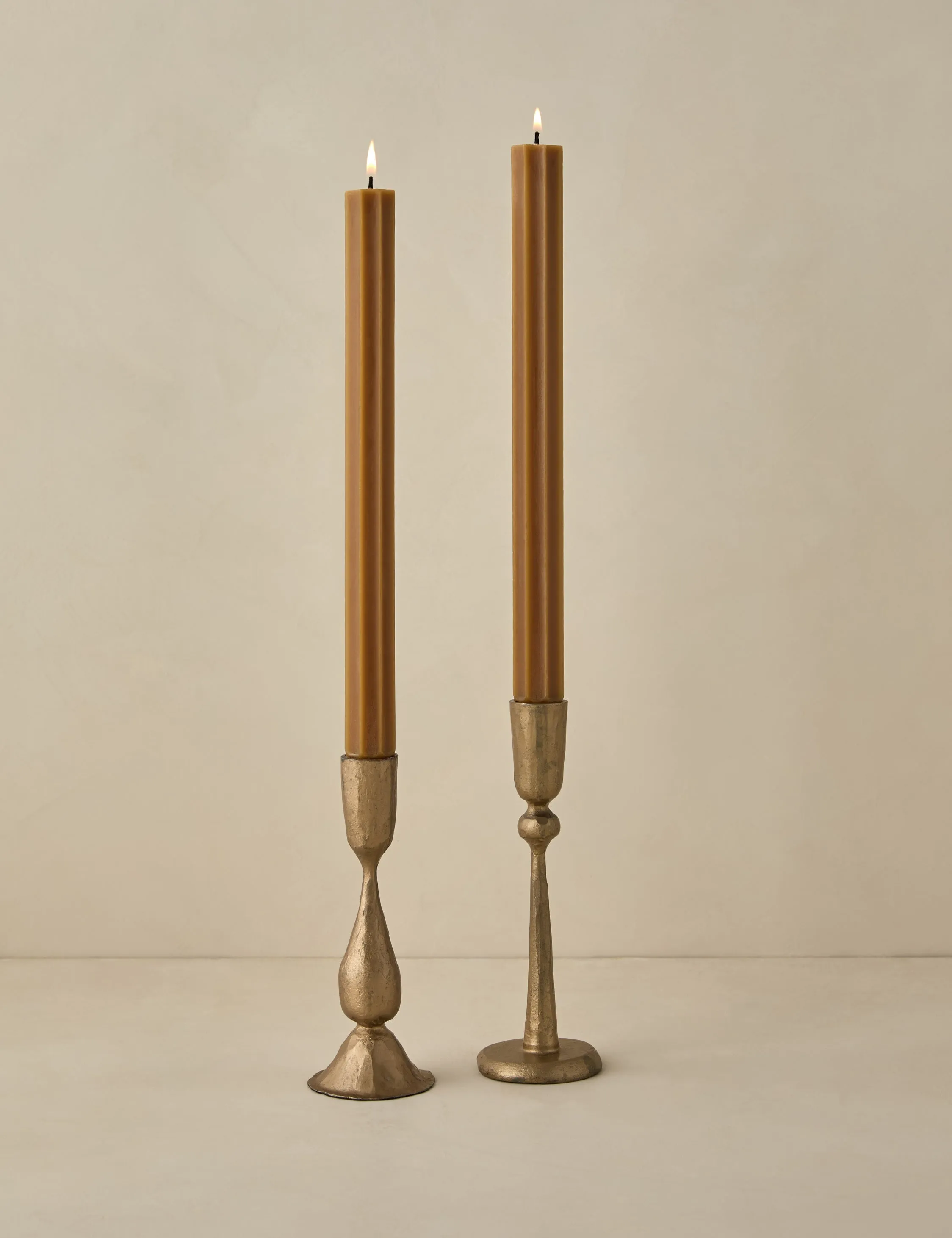 Fluted Church Taper (Set of 2) by Greentree Home Lulu and Georgia