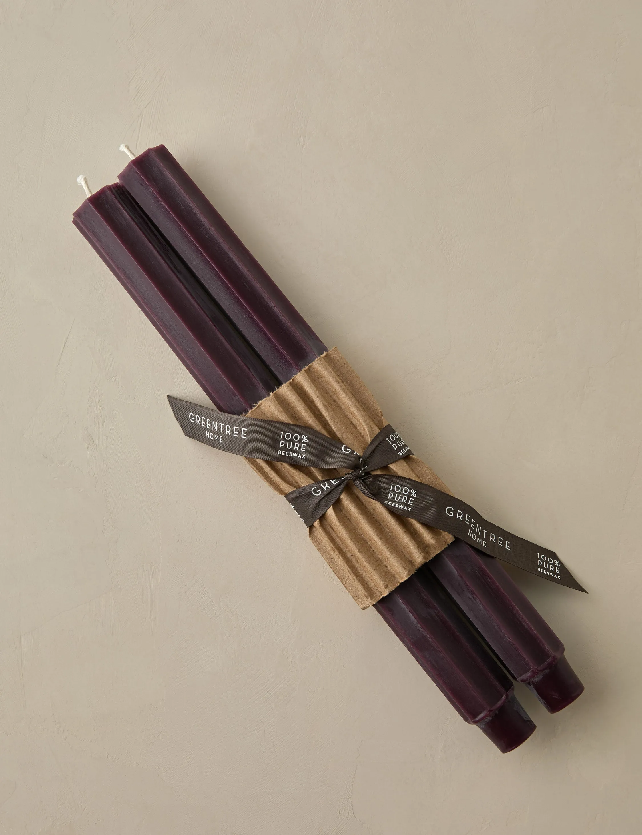 Fluted Church Taper (Set of 2) by Greentree Home Lulu and Georgia