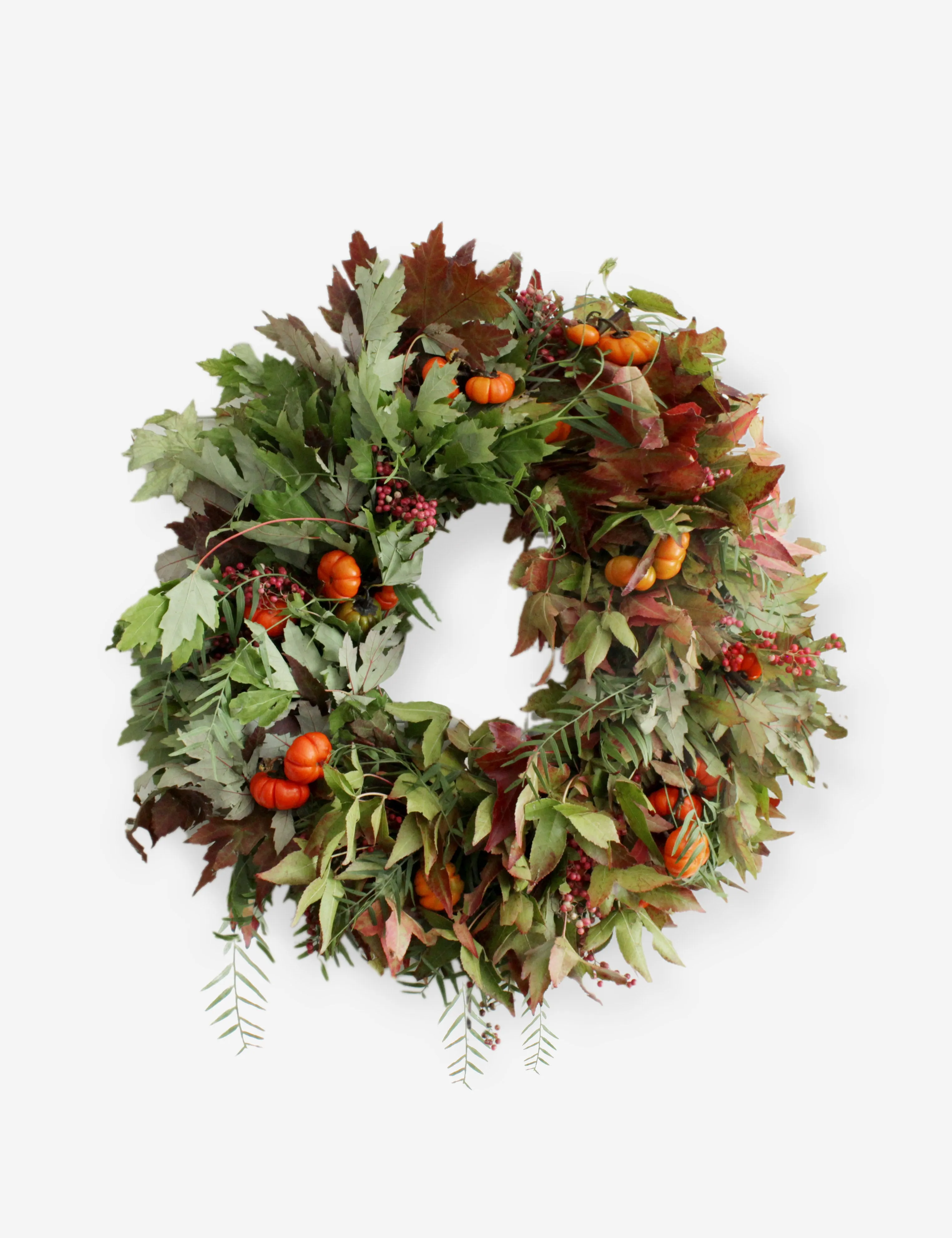 Fresh Handmade Autumn Pumpkin Wreath Lulu and Georgia