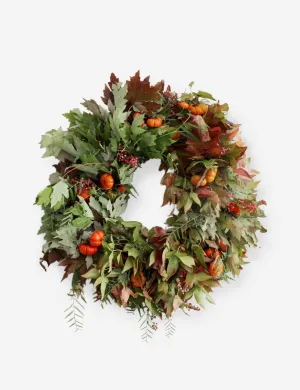 Fresh Handmade Autumn Pumpkin Wreath Lulu and Georgia