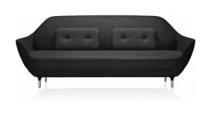 Fritz Hansen Favn™ Sofa, Fame Black/ Canvas Dark Blue