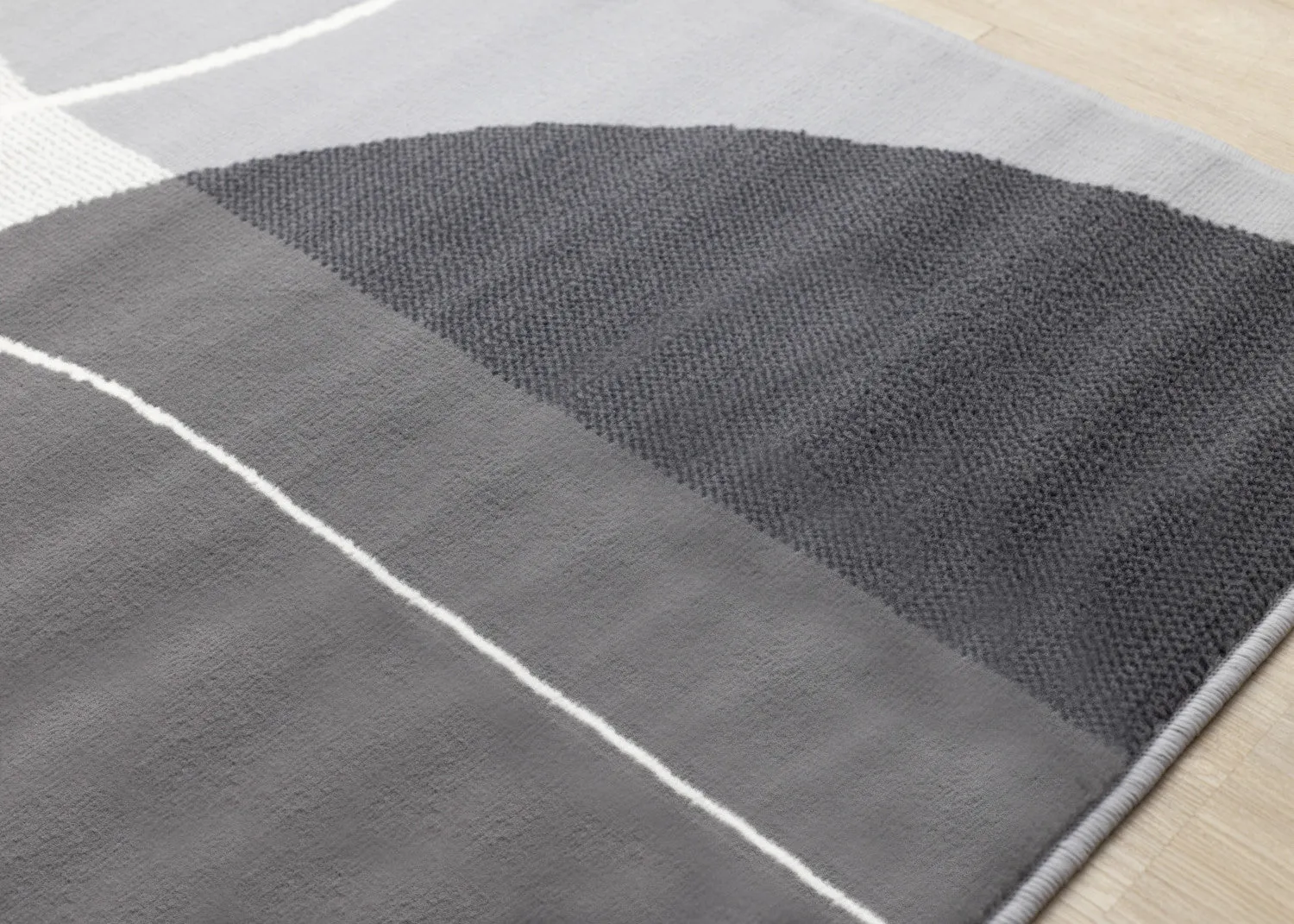 Functional Contemporary Area Rug - Grey - 7' X 10'