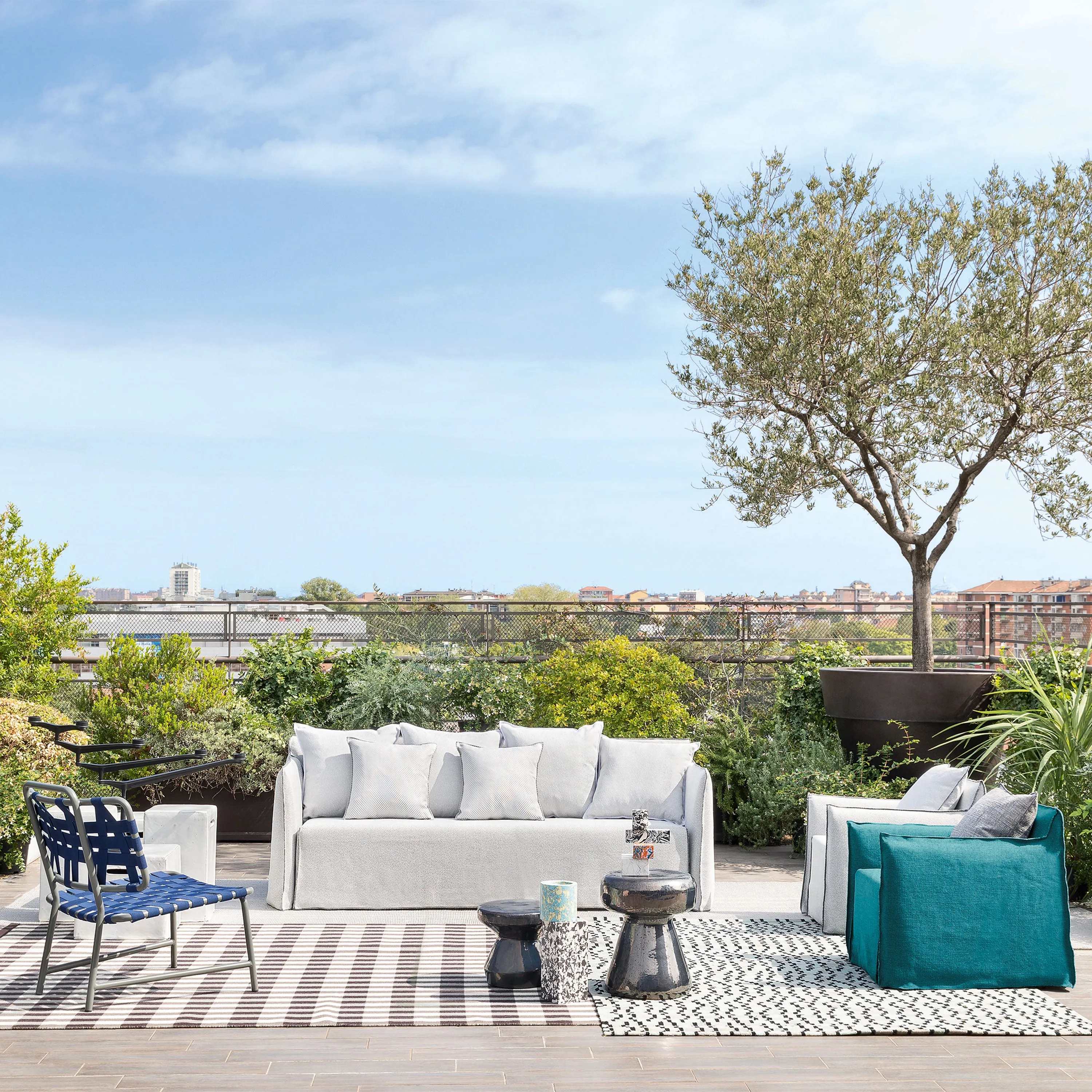 Ghost Outdoor Slipcover Sofa