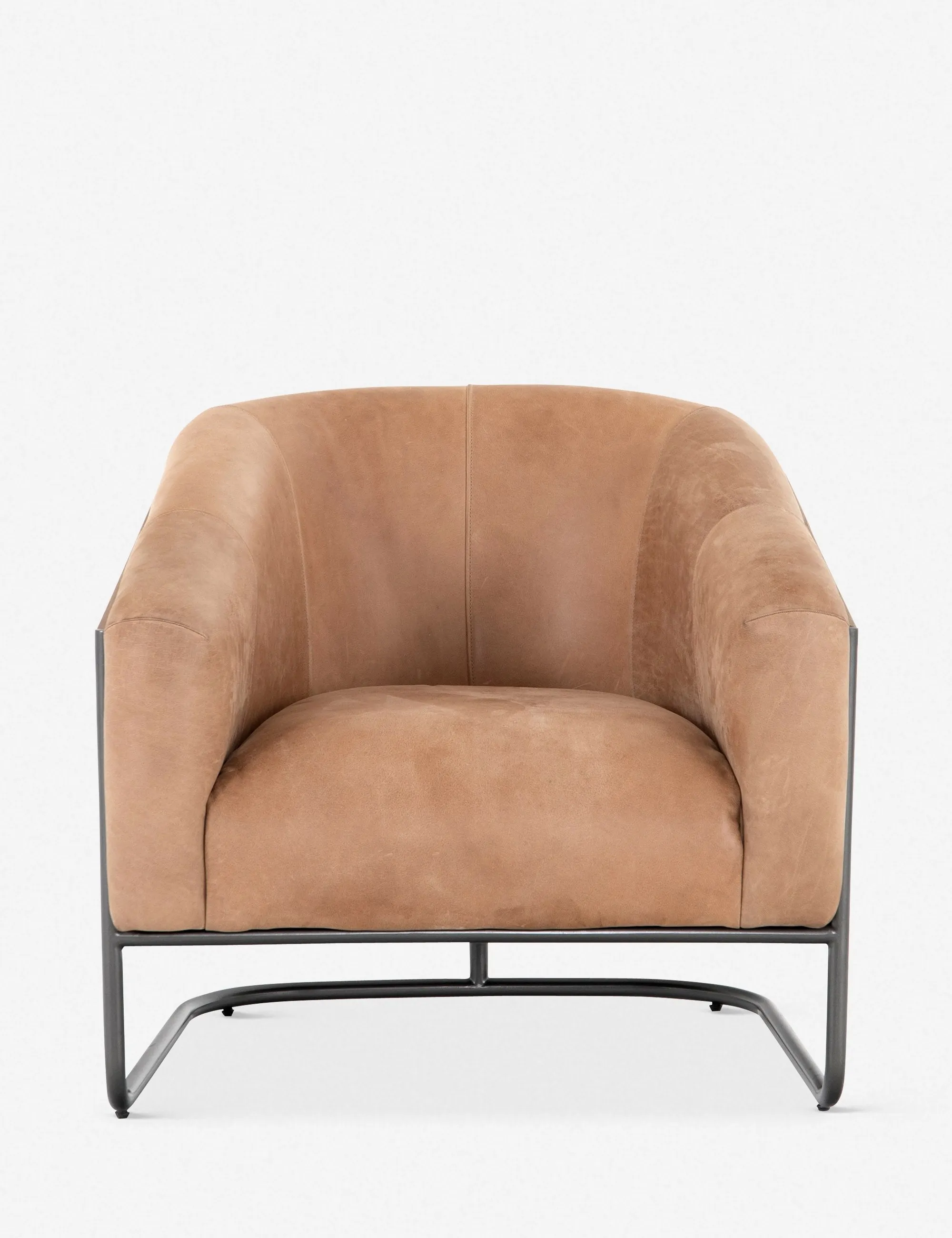 Gianni Leather Accent Chair Lulu and Georgia